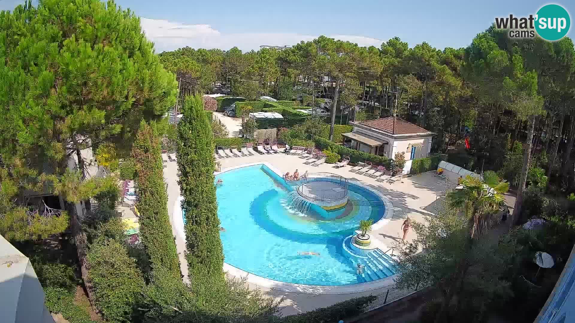 Piscina Villaggio Mare Blu EN VIVO webcam Bibione Pineda – Italia