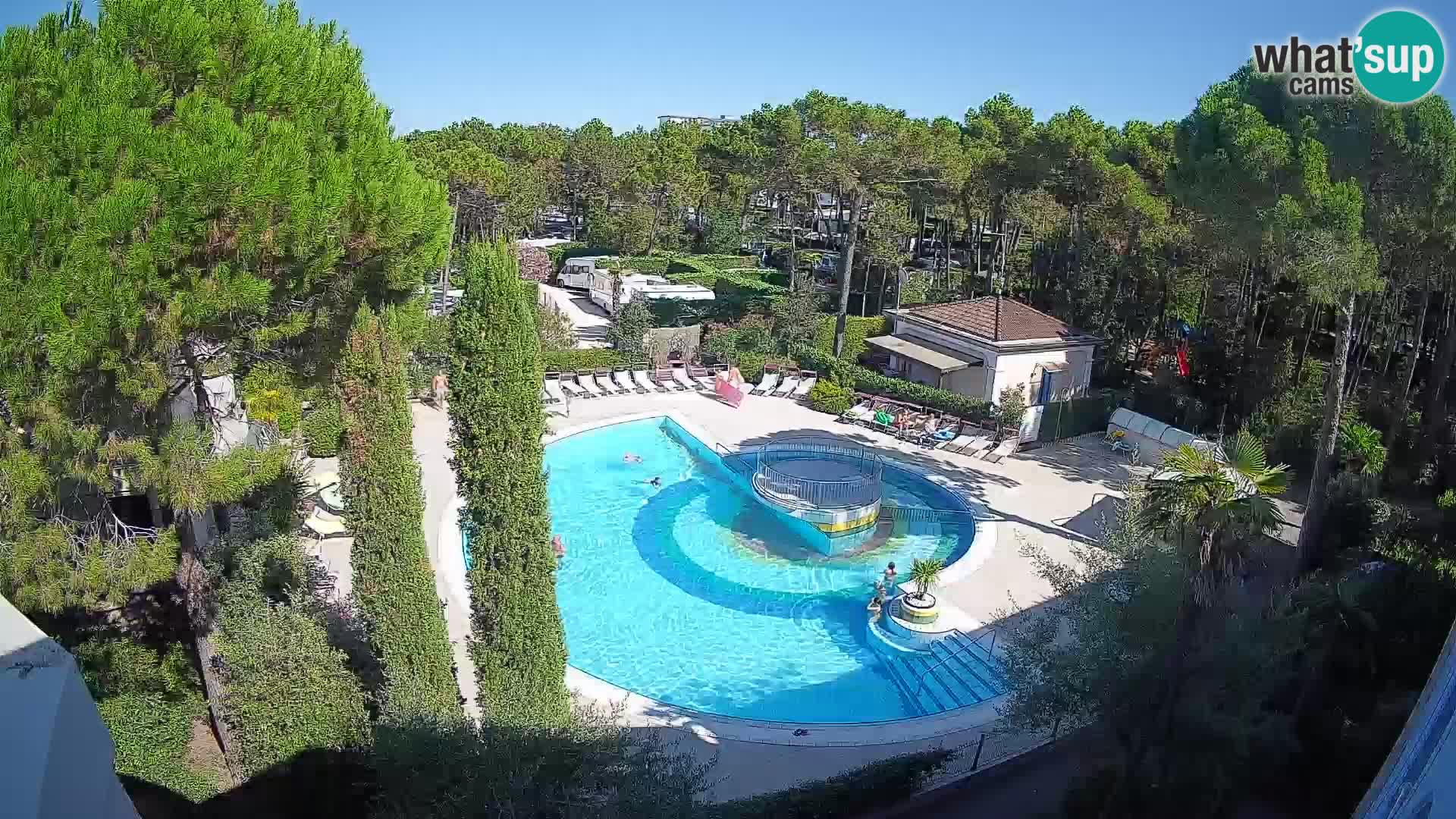 Piscina Villaggio Mare Blu webcam LIVE Bibione Pineda – Italia