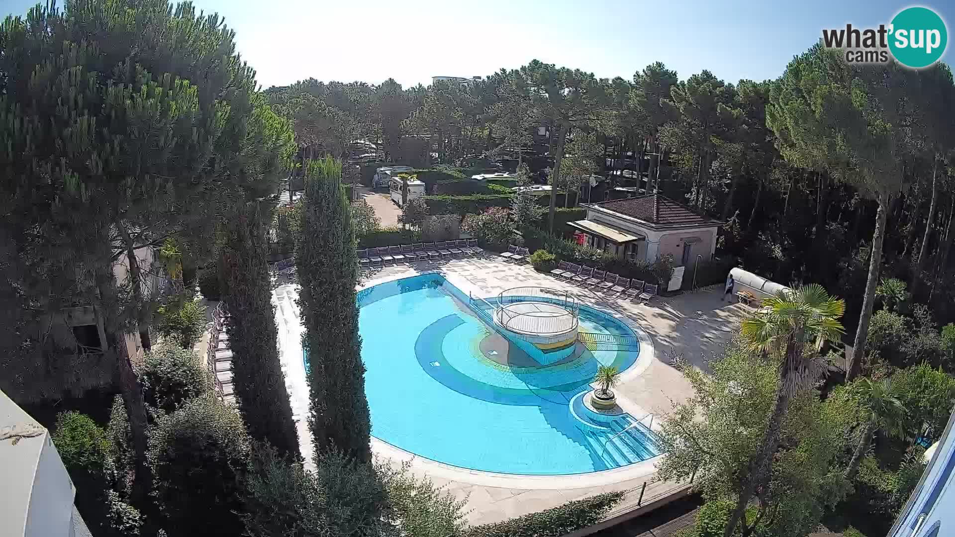 Piscina Villaggio Mare Blu EN VIVO webcam Bibione Pineda – Italia