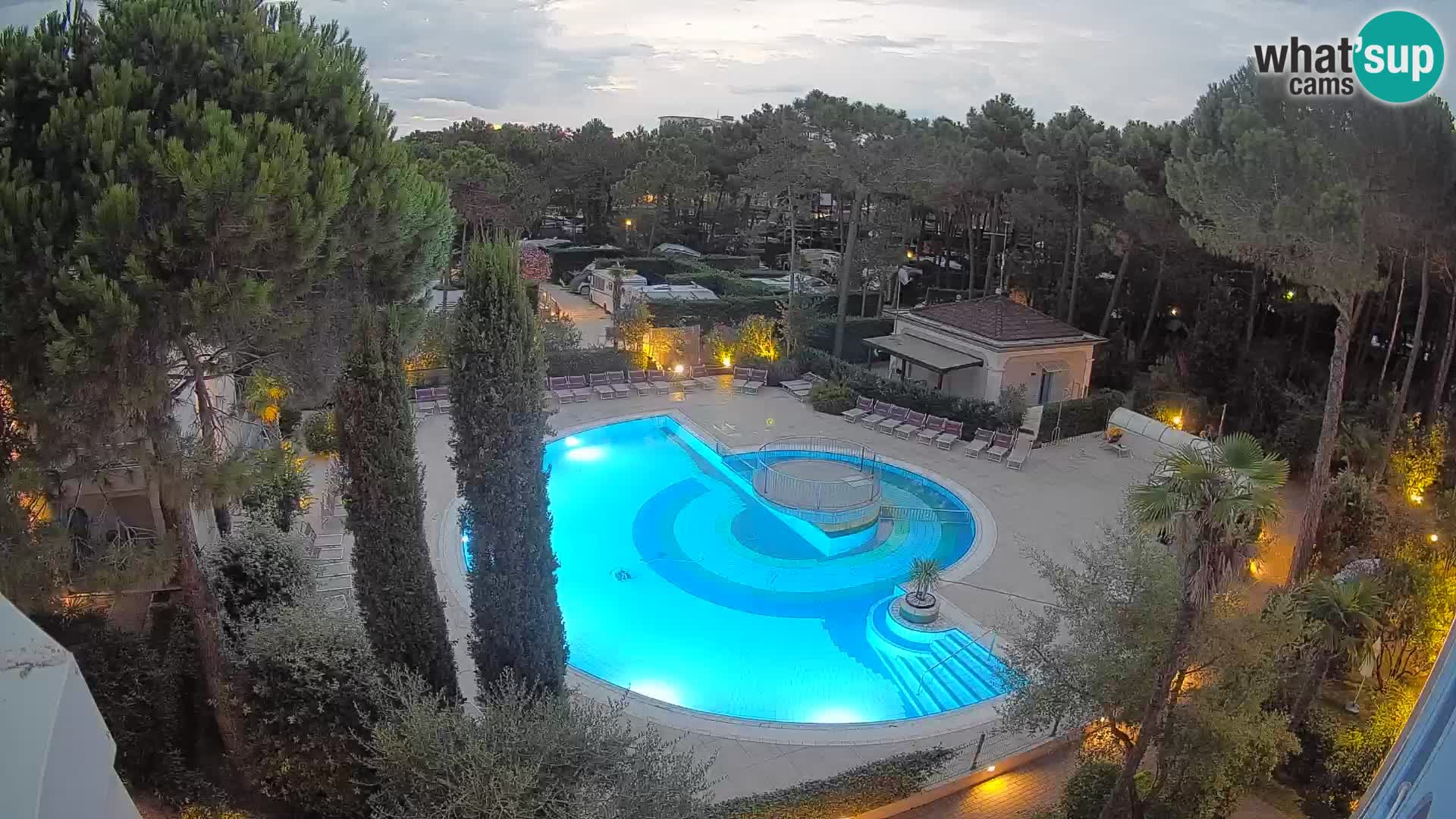 Piscina Villaggio Mare Blu webcam LIVE Bibione Pineda – Italia
