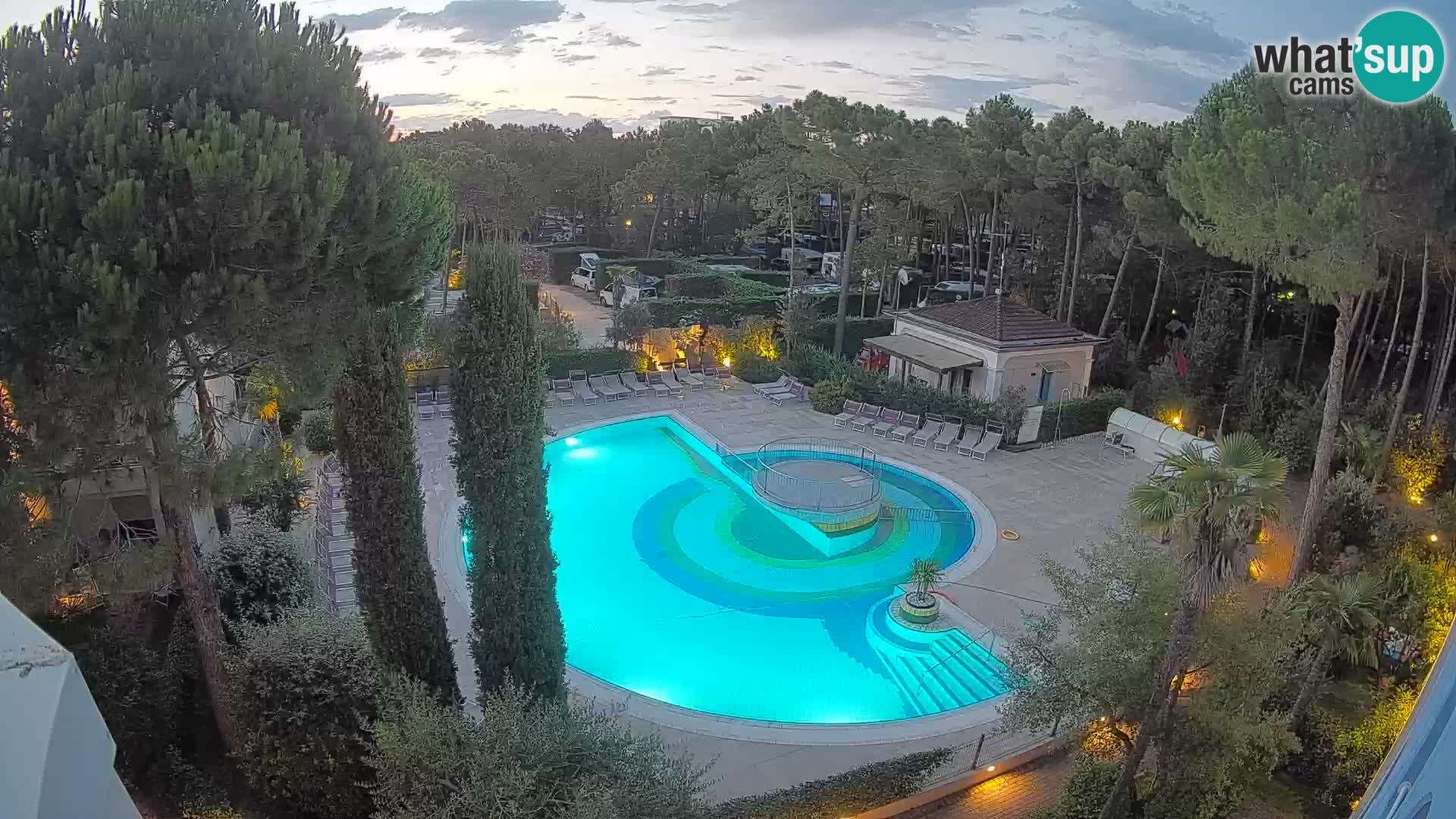 Piscina Villaggio Mare Blu webcam LIVE Bibione Pineda – Italia