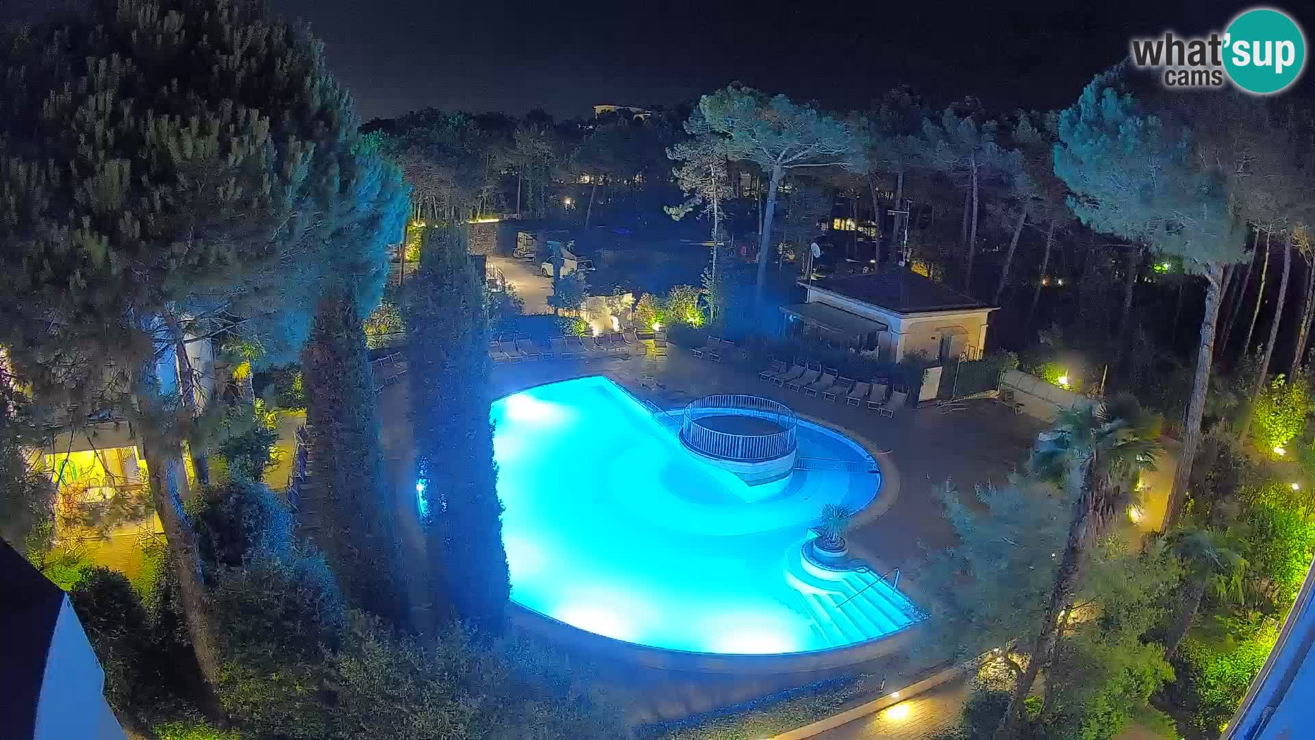 Villaggio Mare Blu bazen Spletna kamera V živo Bibione Pineda – Italija