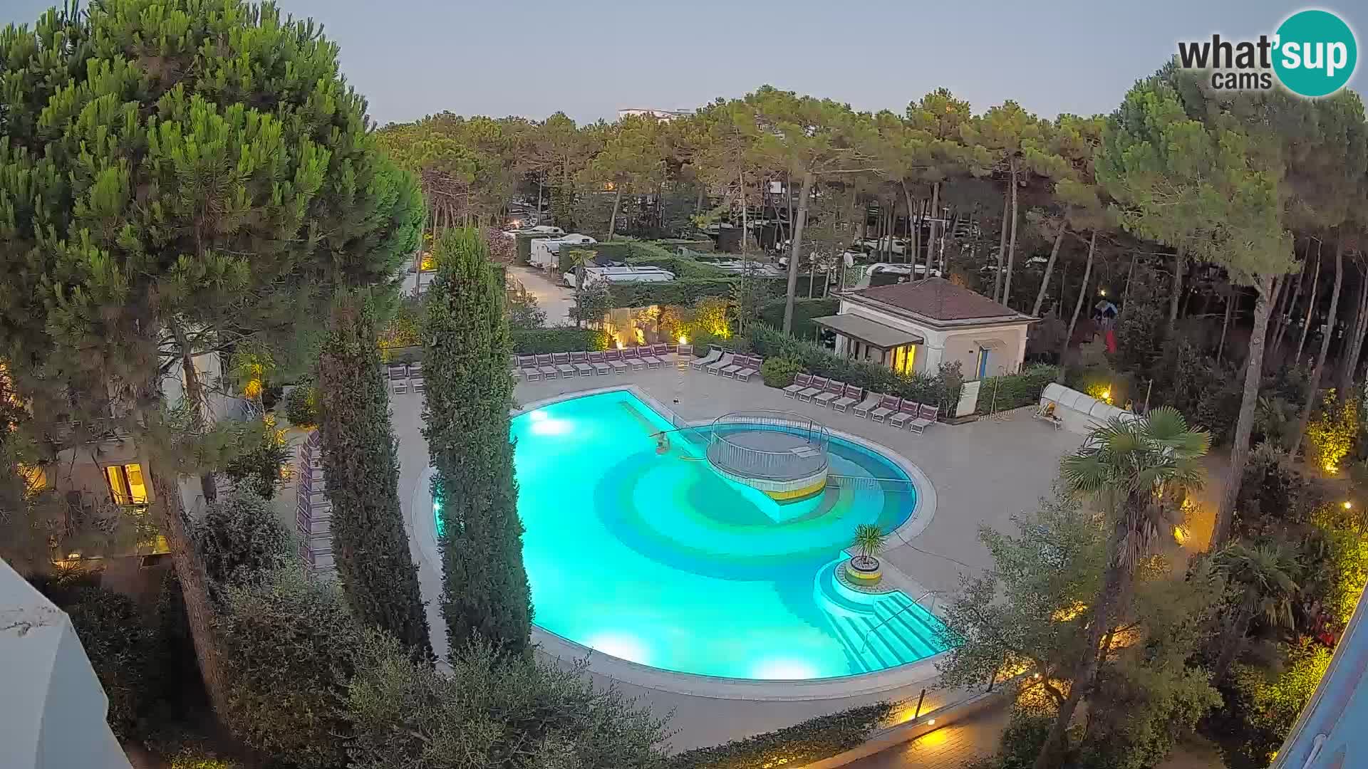 Piscina Villaggio Mare Blu EN VIVO webcam Bibione Pineda – Italia