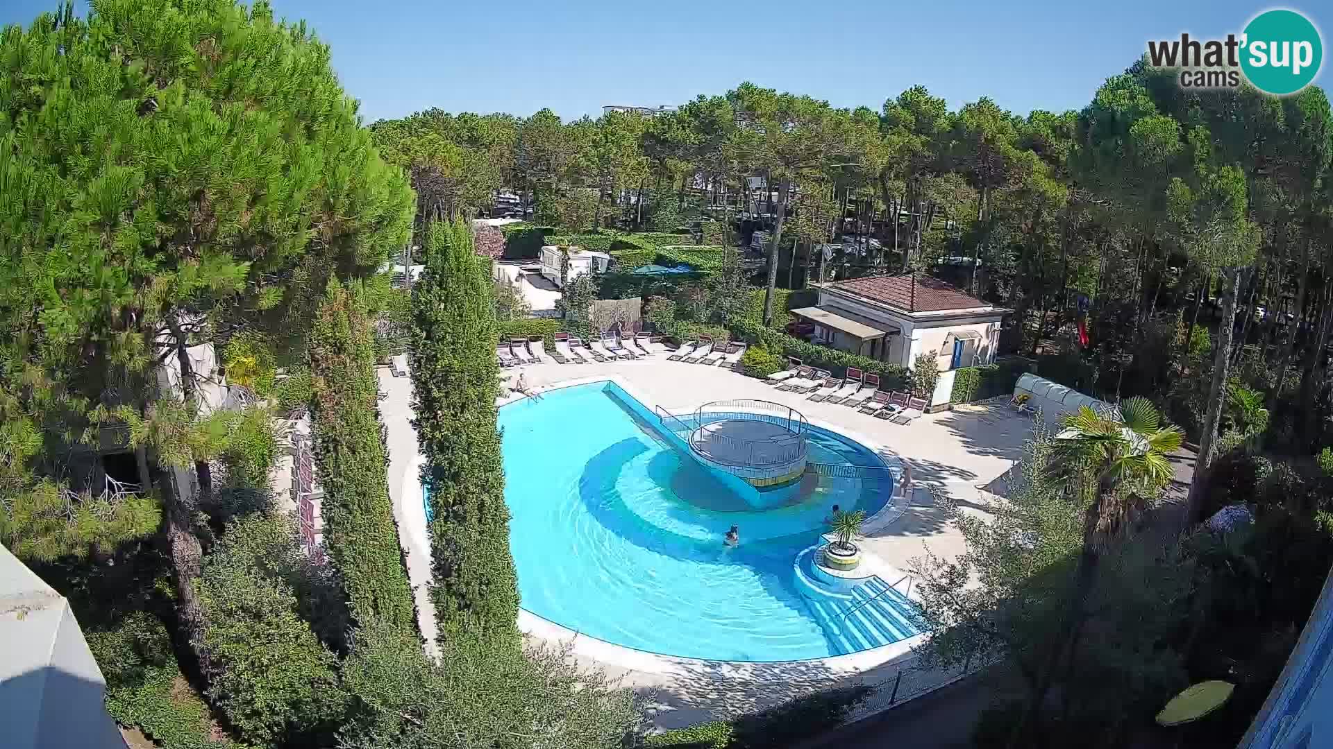 Piscina Villaggio Mare Blu webcam LIVE Bibione Pineda – Italia