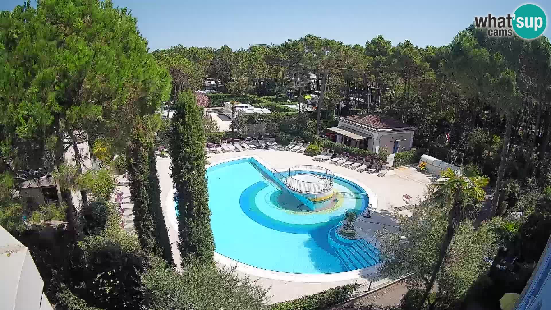 Villaggio Mare Blu pool LIVE webcam Bibione Pineda – Italy