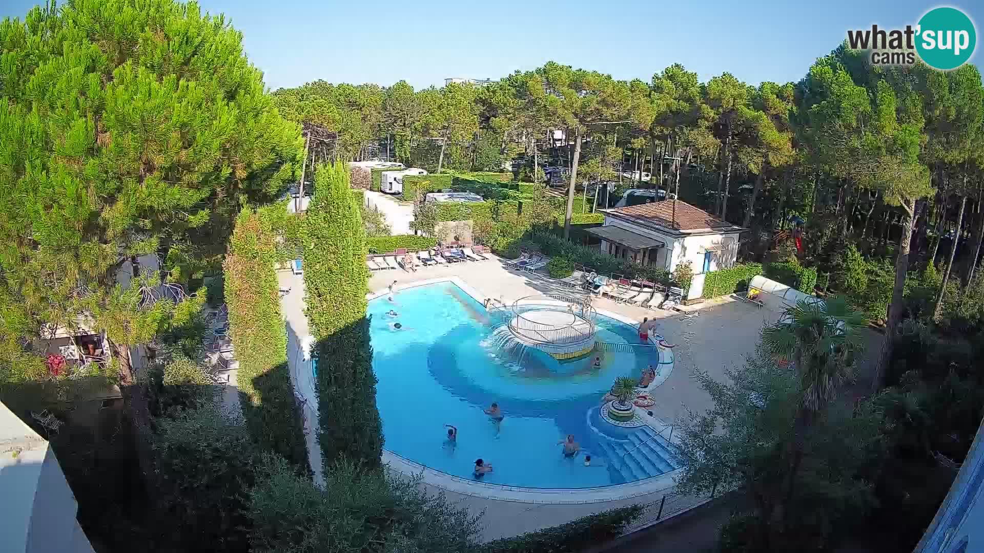 Piscina Villaggio Mare Blu EN VIVO webcam Bibione Pineda – Italia