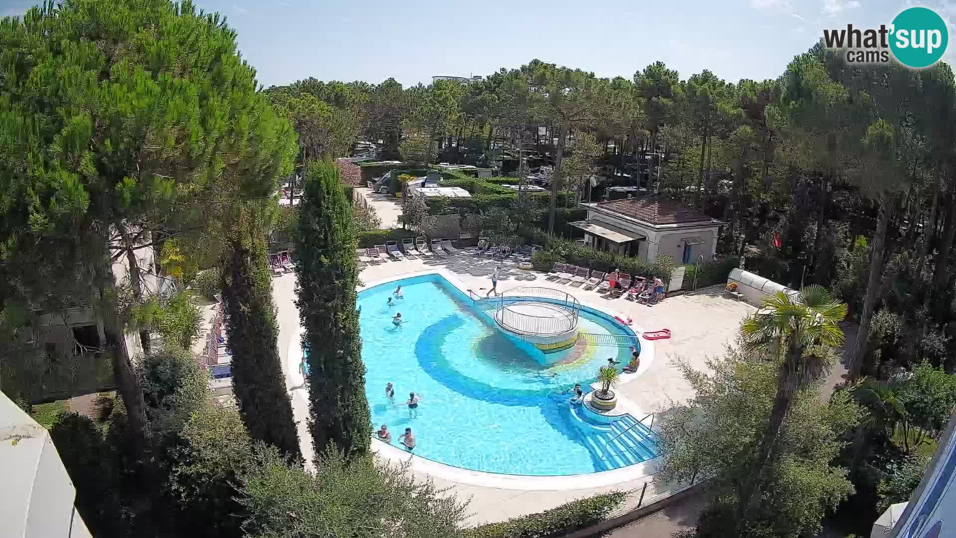 Piscina Villaggio Mare Blu webcam LIVE Bibione Pineda – Italia