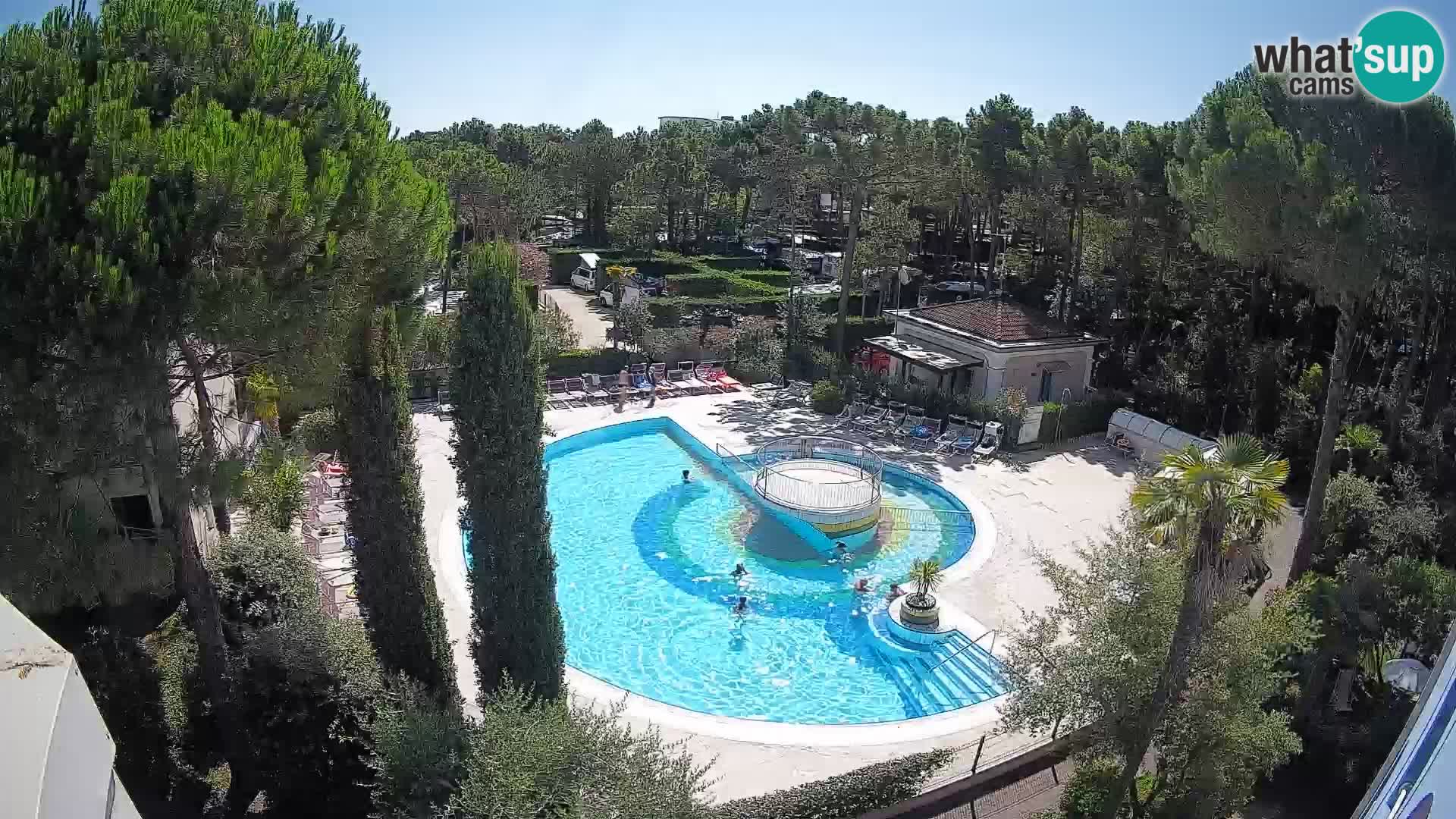 Piscina Villaggio Mare Blu webcam LIVE Bibione Pineda – Italia