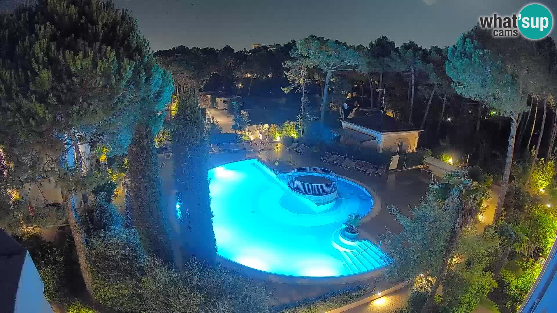Villaggio Mare Blu bazen Spletna kamera V živo Bibione Pineda – Italija