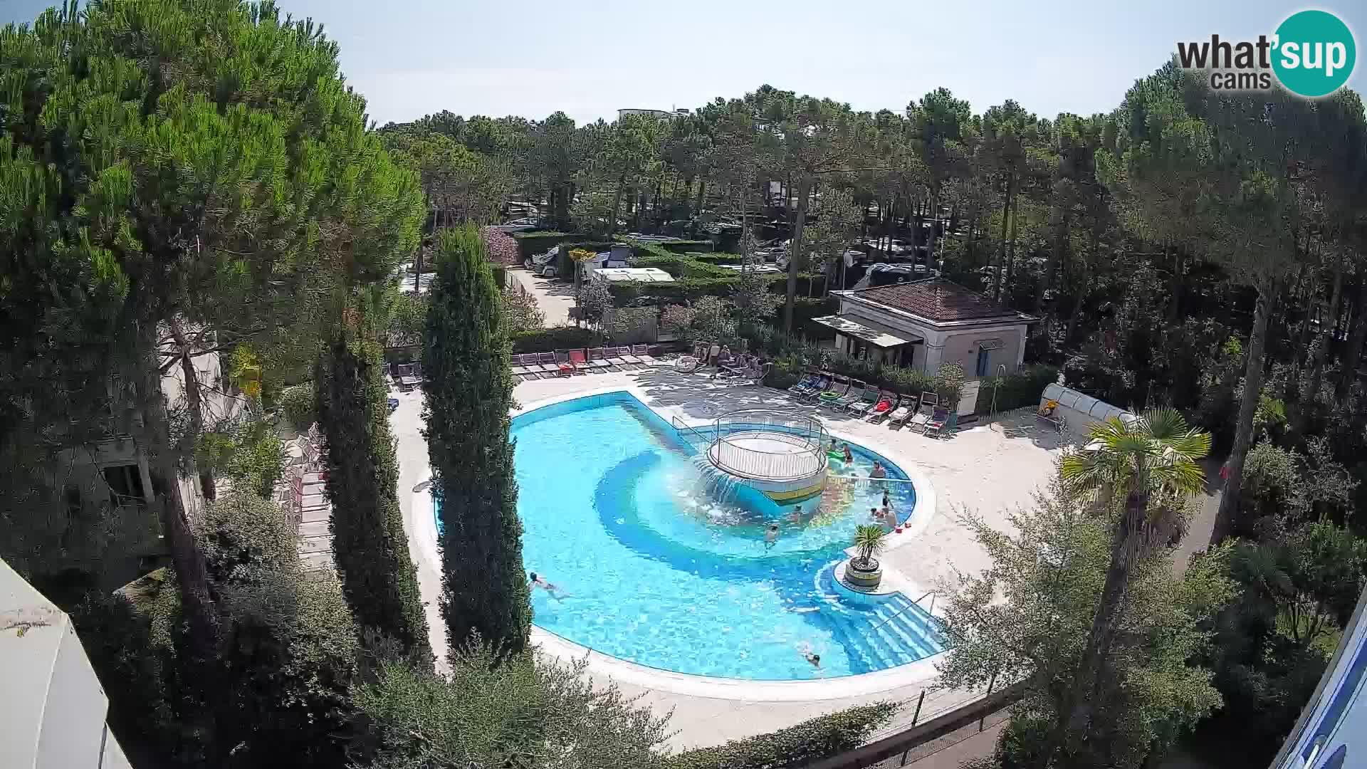 Piscina Villaggio Mare Blu EN VIVO webcam Bibione Pineda – Italia