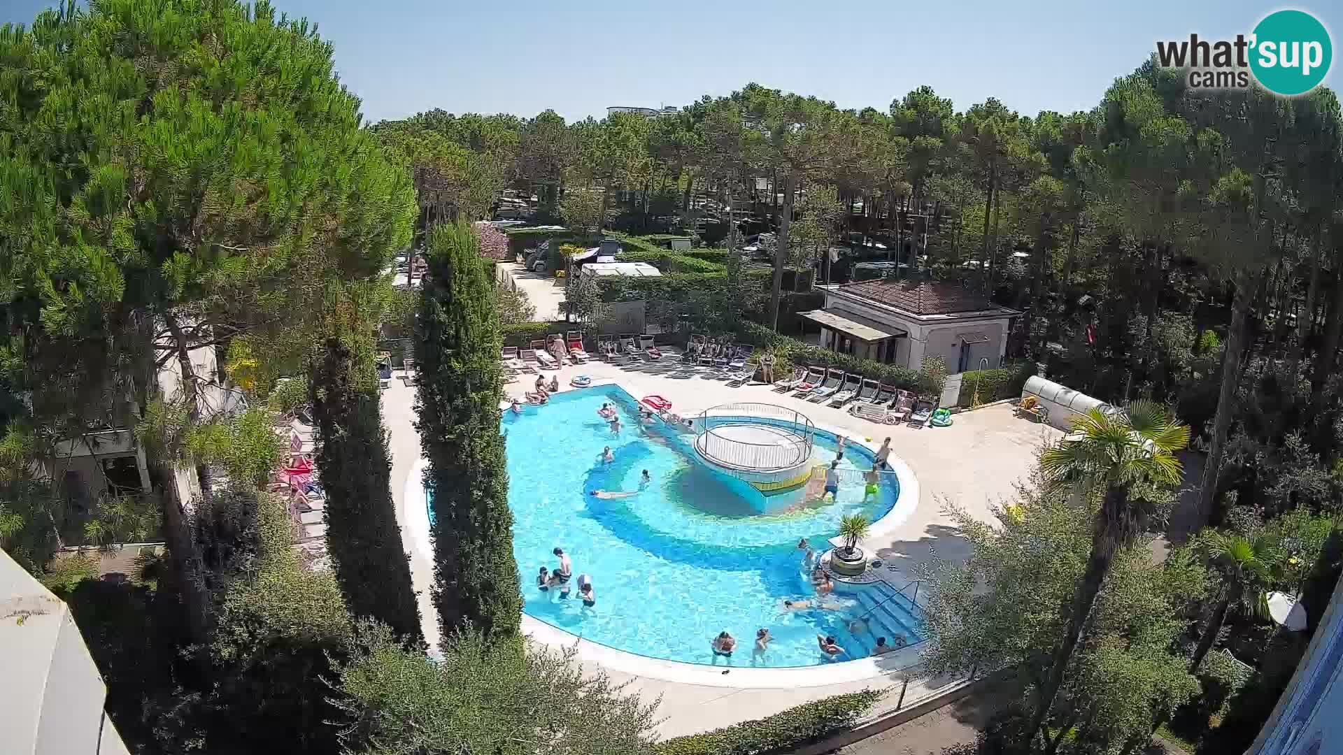 Villaggio Mare Blu piscine LIVE webcam Bibione Pineda – Italie