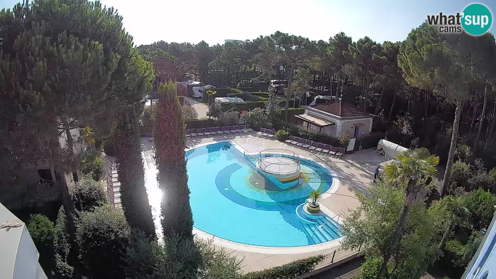 Piscina Villaggio Mare Blu EN VIVO webcam Bibione Pineda – Italia