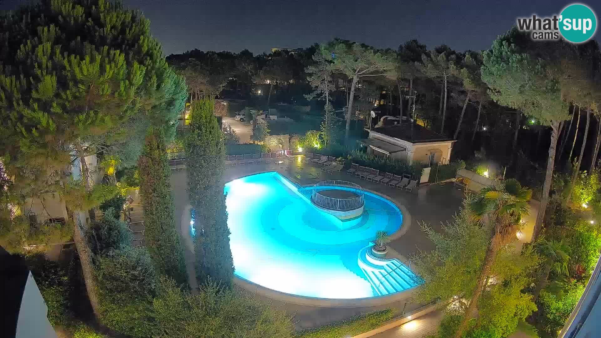 Villaggio Mare Blu bazen Spletna kamera V živo Bibione Pineda – Italija
