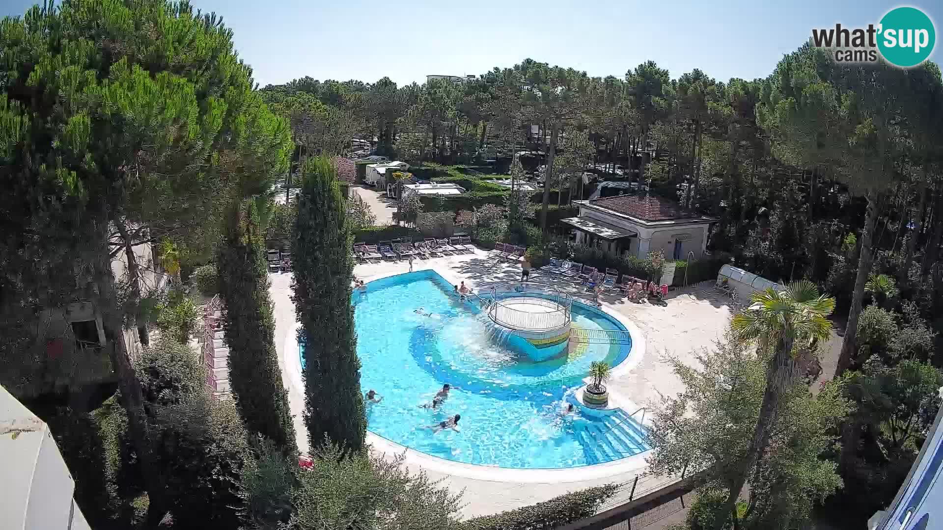 Piscina Villaggio Mare Blu webcam LIVE Bibione Pineda – Italia