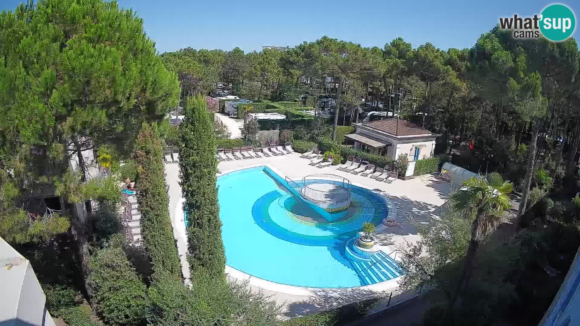 Piscina Villaggio Mare Blu webcam LIVE Bibione Pineda – Italia