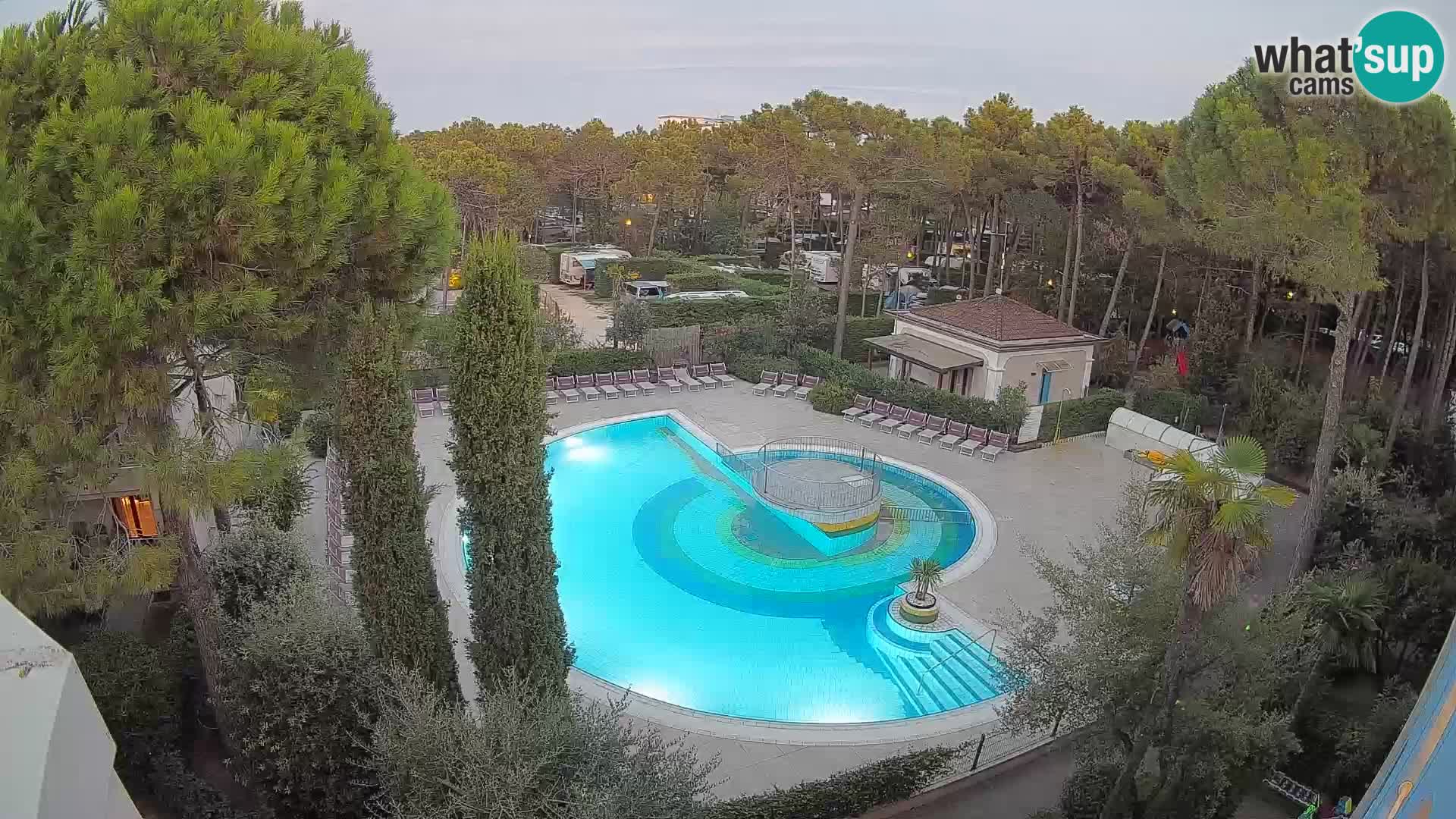 Villaggio Mare Blu pool LIVE webcam Bibione Pineda – Italy