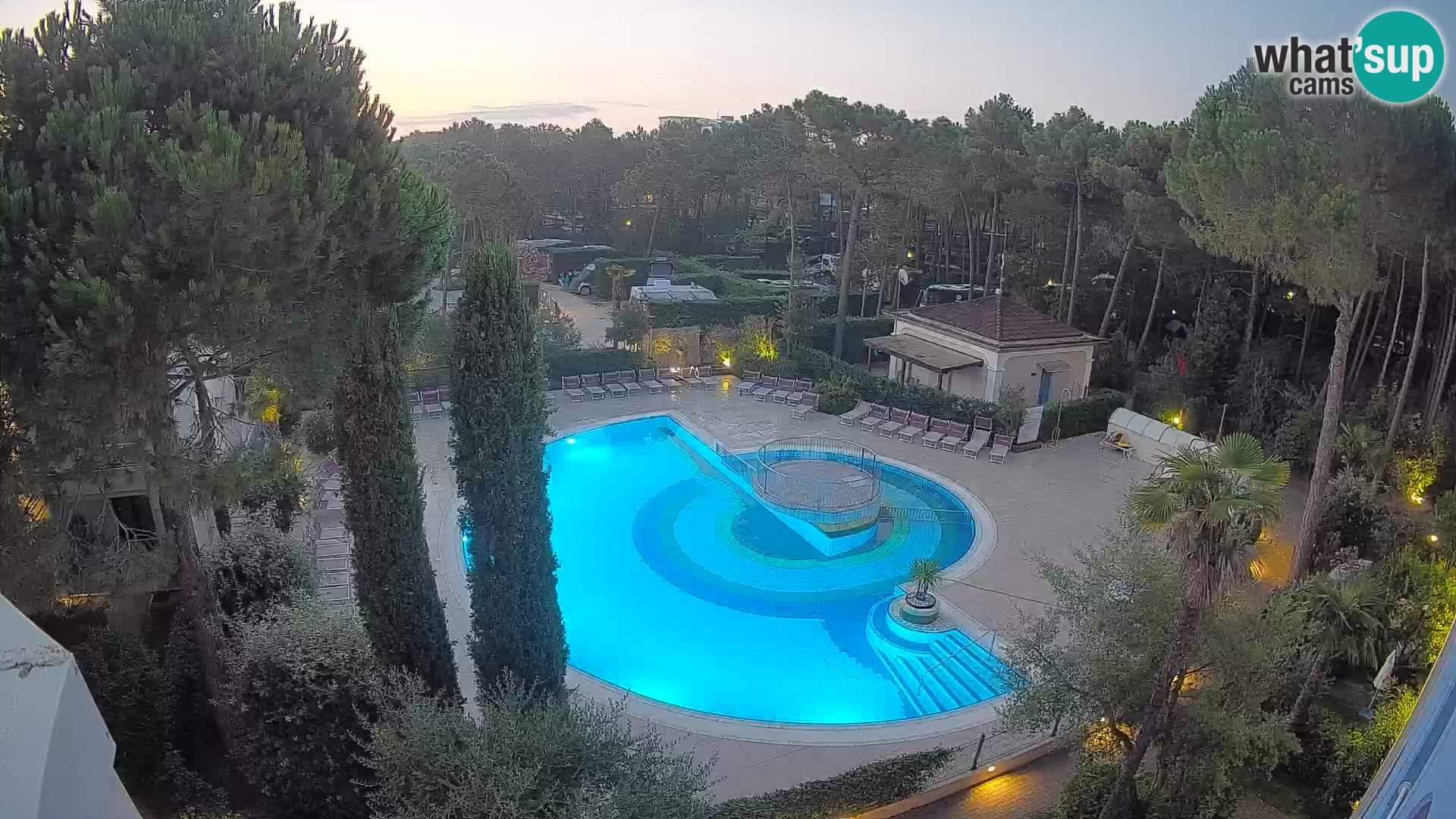 Piscina Villaggio Mare Blu EN VIVO webcam Bibione Pineda – Italia