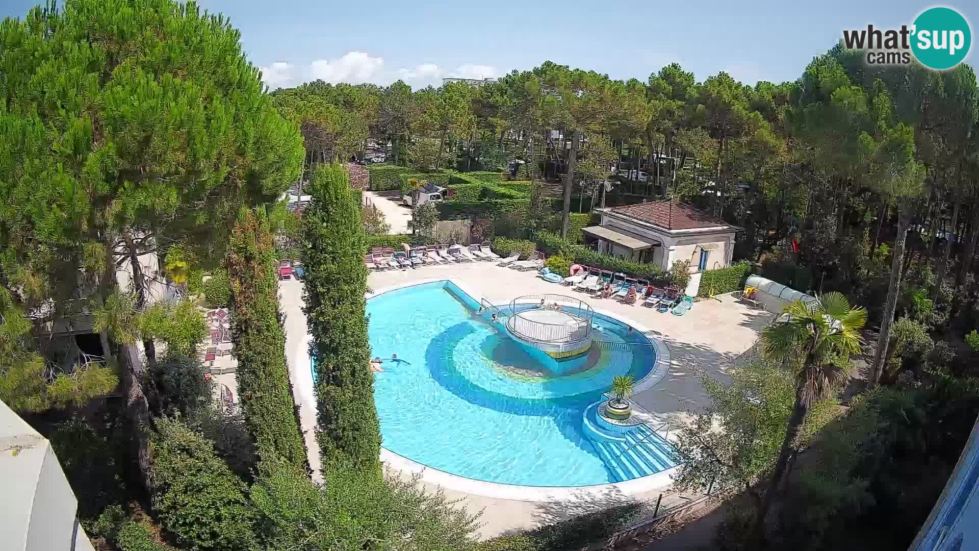 Piscina Villaggio Mare Blu webcam LIVE Bibione Pineda – Italia