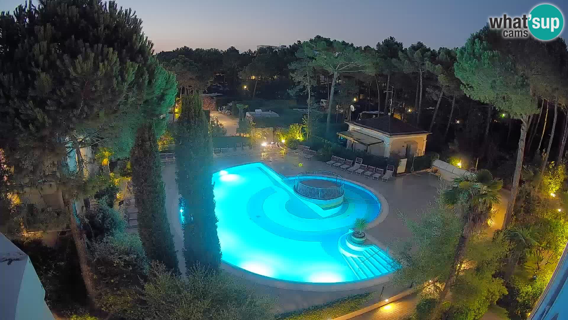 Villaggio Mare Blu pool LIVE webcam Bibione Pineda – Italy