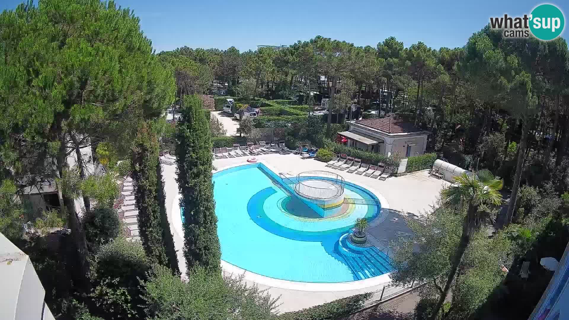Piscina Villaggio Mare Blu webcam LIVE Bibione Pineda – Italia
