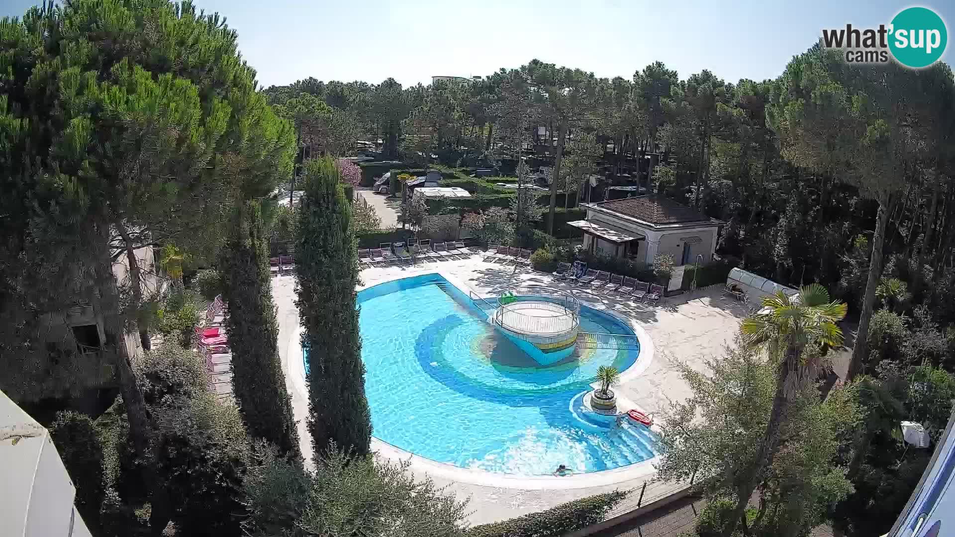 Piscina Villaggio Mare Blu webcam LIVE Bibione Pineda – Italia