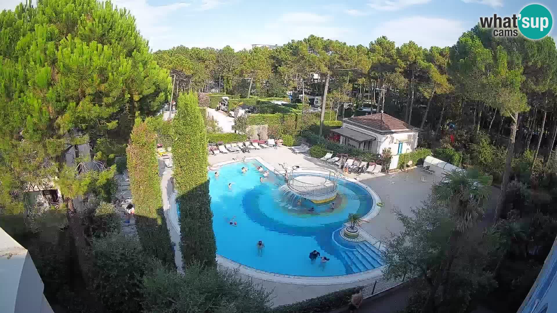 Piscina Villaggio Mare Blu webcam LIVE Bibione Pineda – Italia