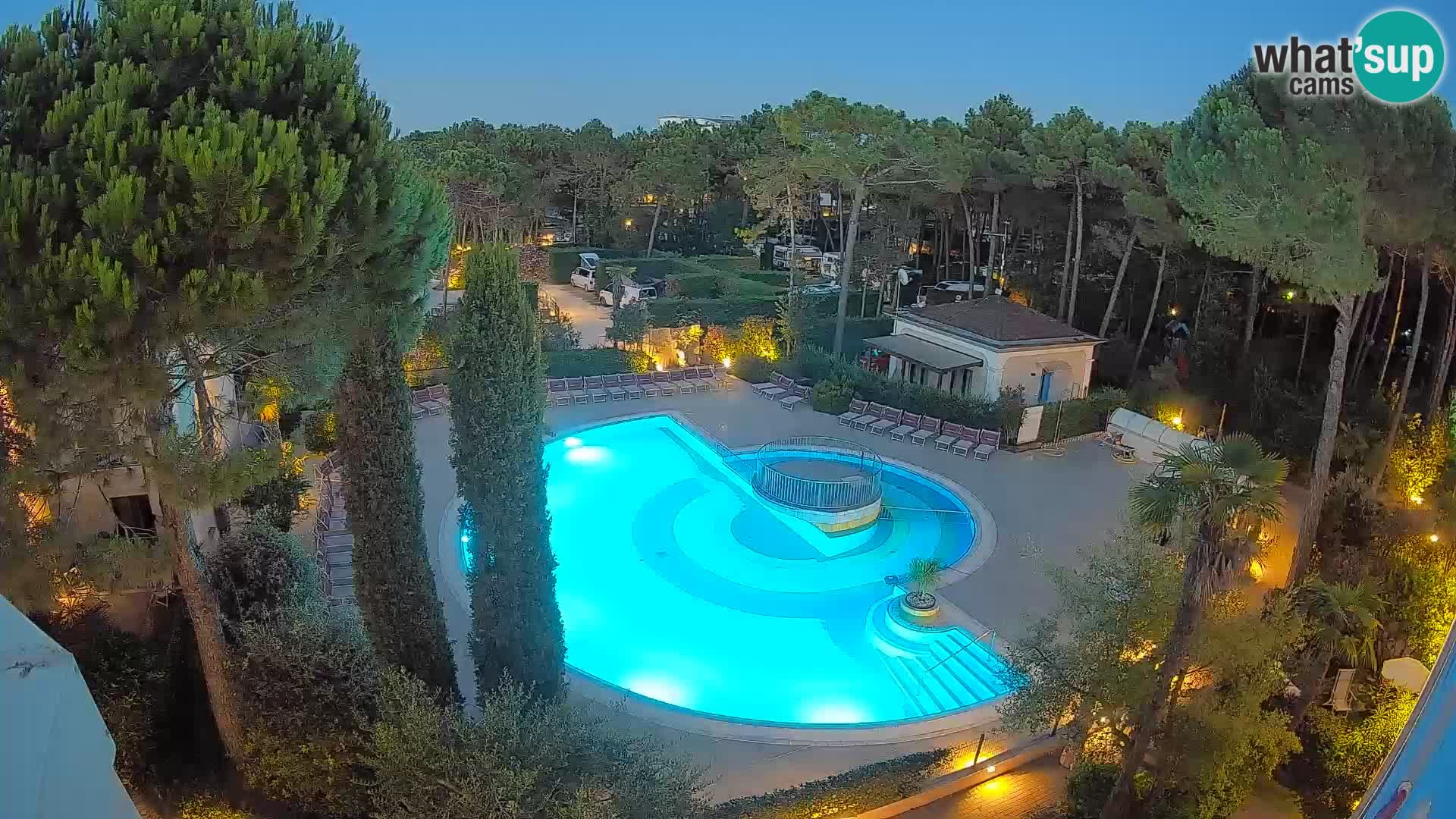 Villaggio Mare Blu piscine LIVE webcam Bibione Pineda – Italie
