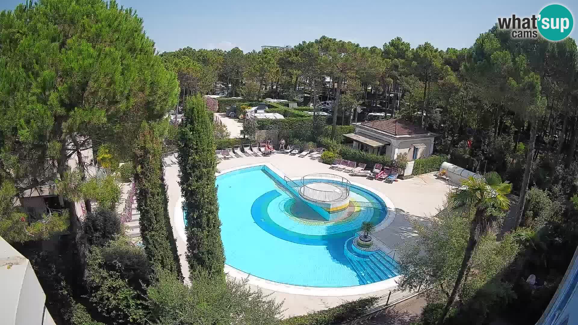Villaggio Mare Blu piscine LIVE webcam Bibione Pineda – Italie