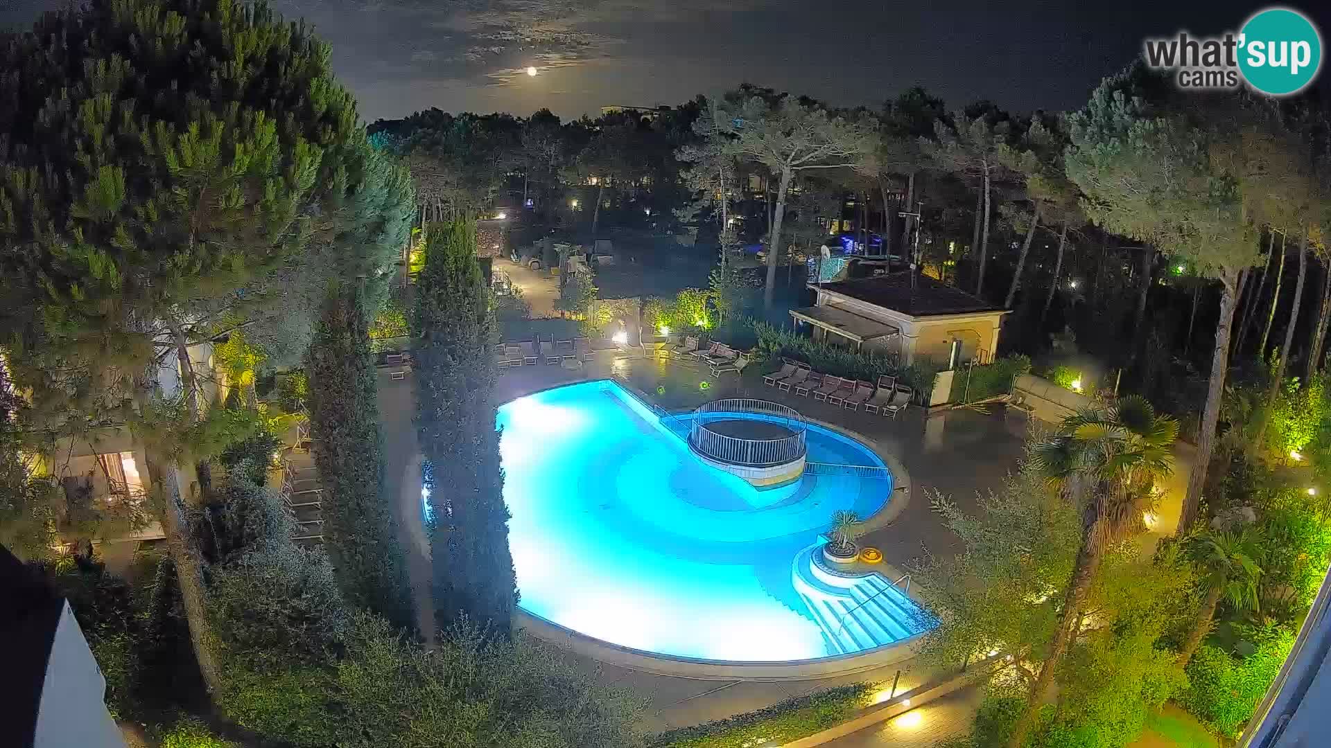 Villaggio Mare Blu bazen Spletna kamera V živo Bibione Pineda – Italija