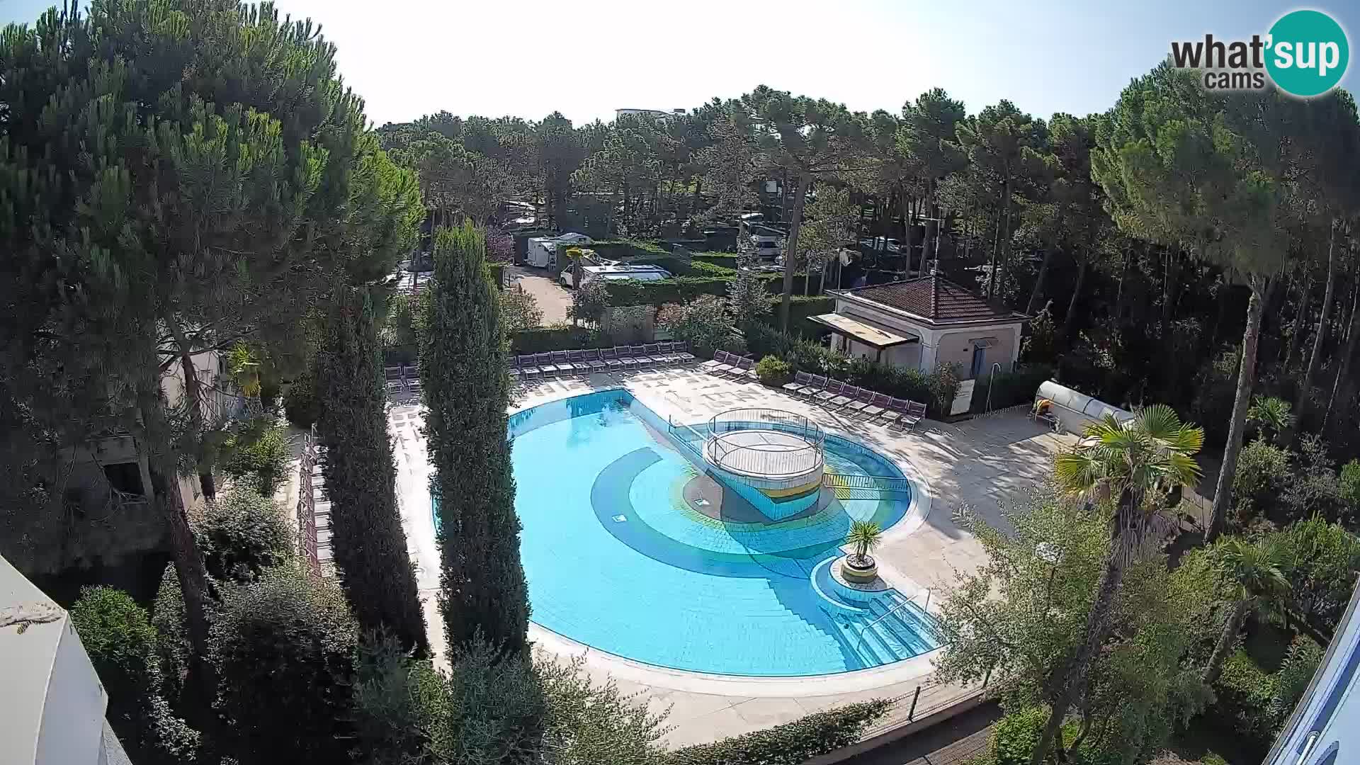 Piscina Villaggio Mare Blu EN VIVO webcam Bibione Pineda – Italia