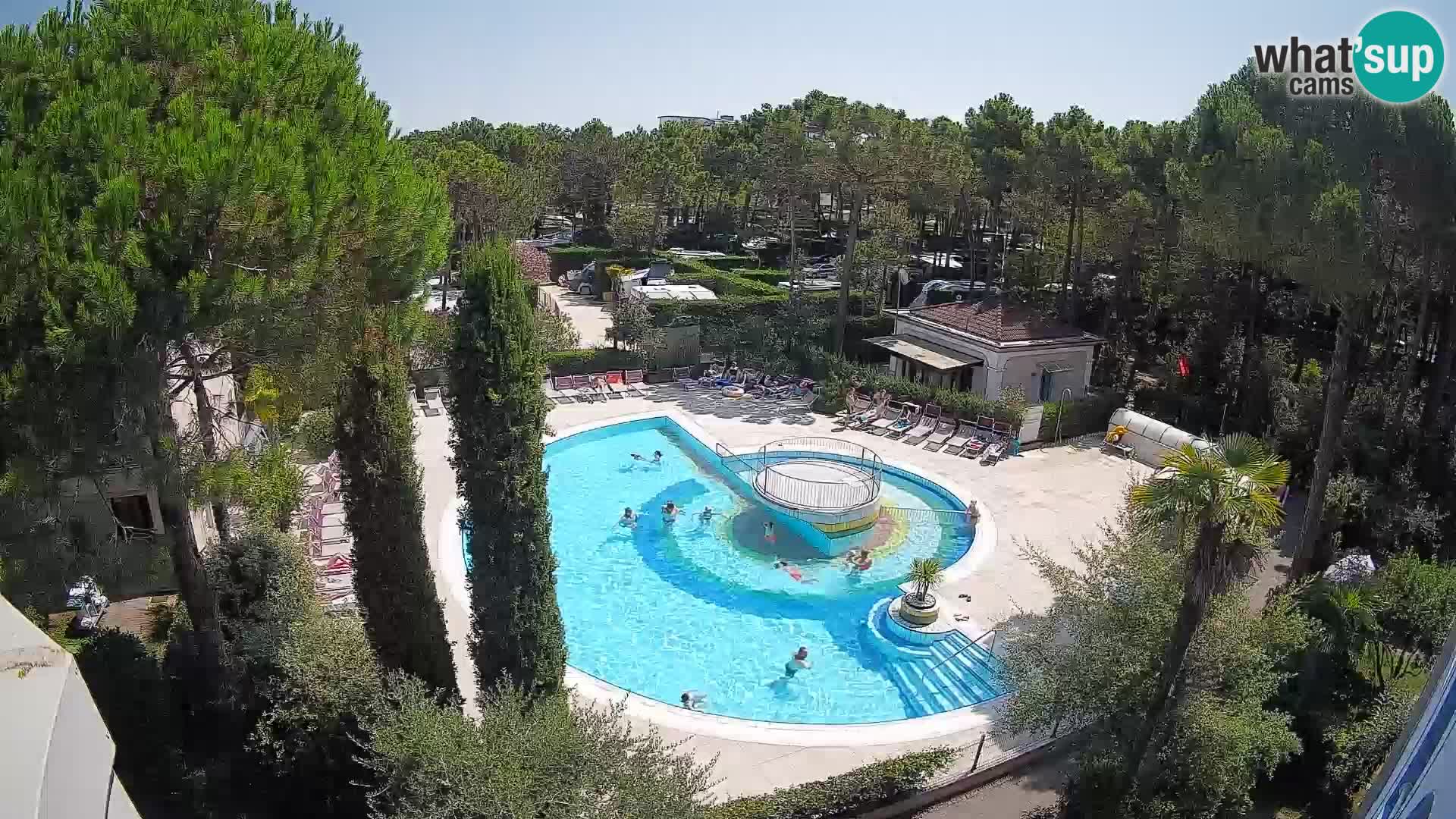 Villaggio Mare Blu pool LIVE webcam Bibione Pineda – Italy