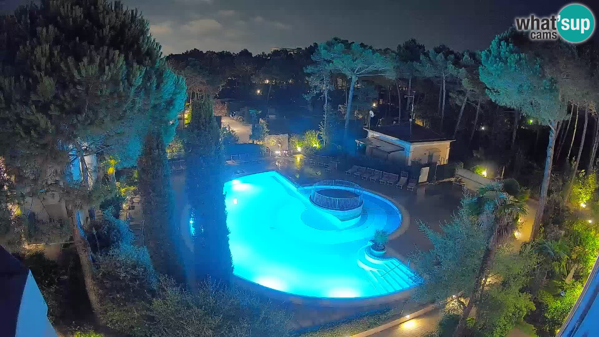 Villaggio Mare Blu bazen Spletna kamera V živo Bibione Pineda – Italija