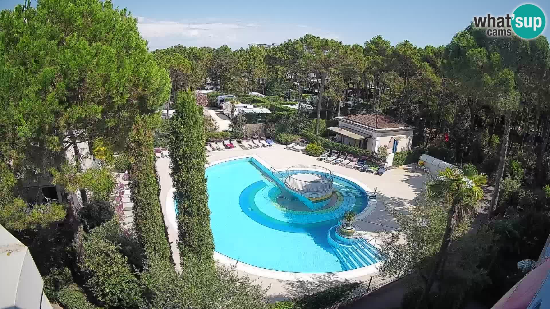 Villaggio Mare Blu piscine LIVE webcam Bibione Pineda – Italie