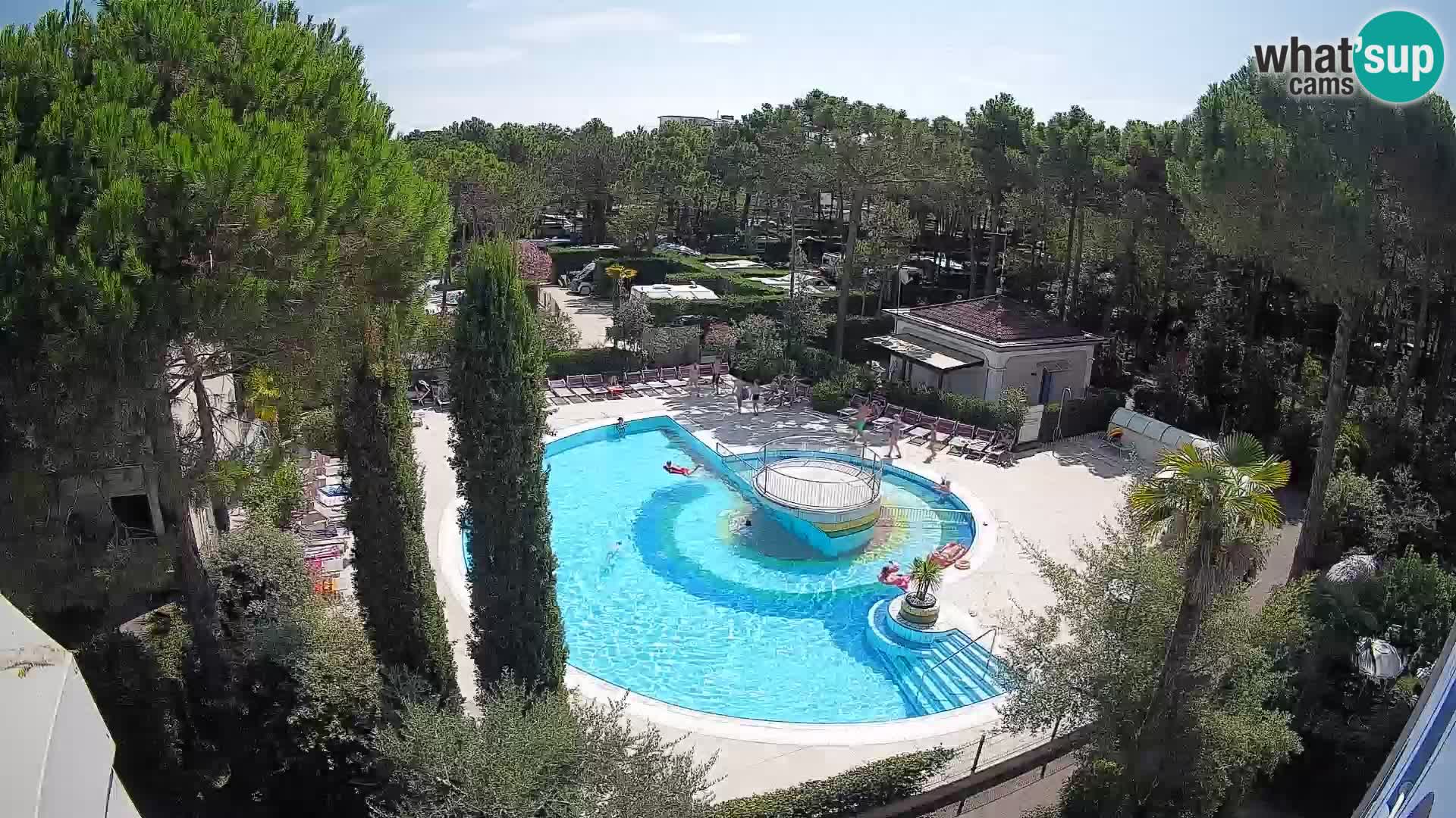 Piscina Villaggio Mare Blu webcam LIVE Bibione Pineda – Italia