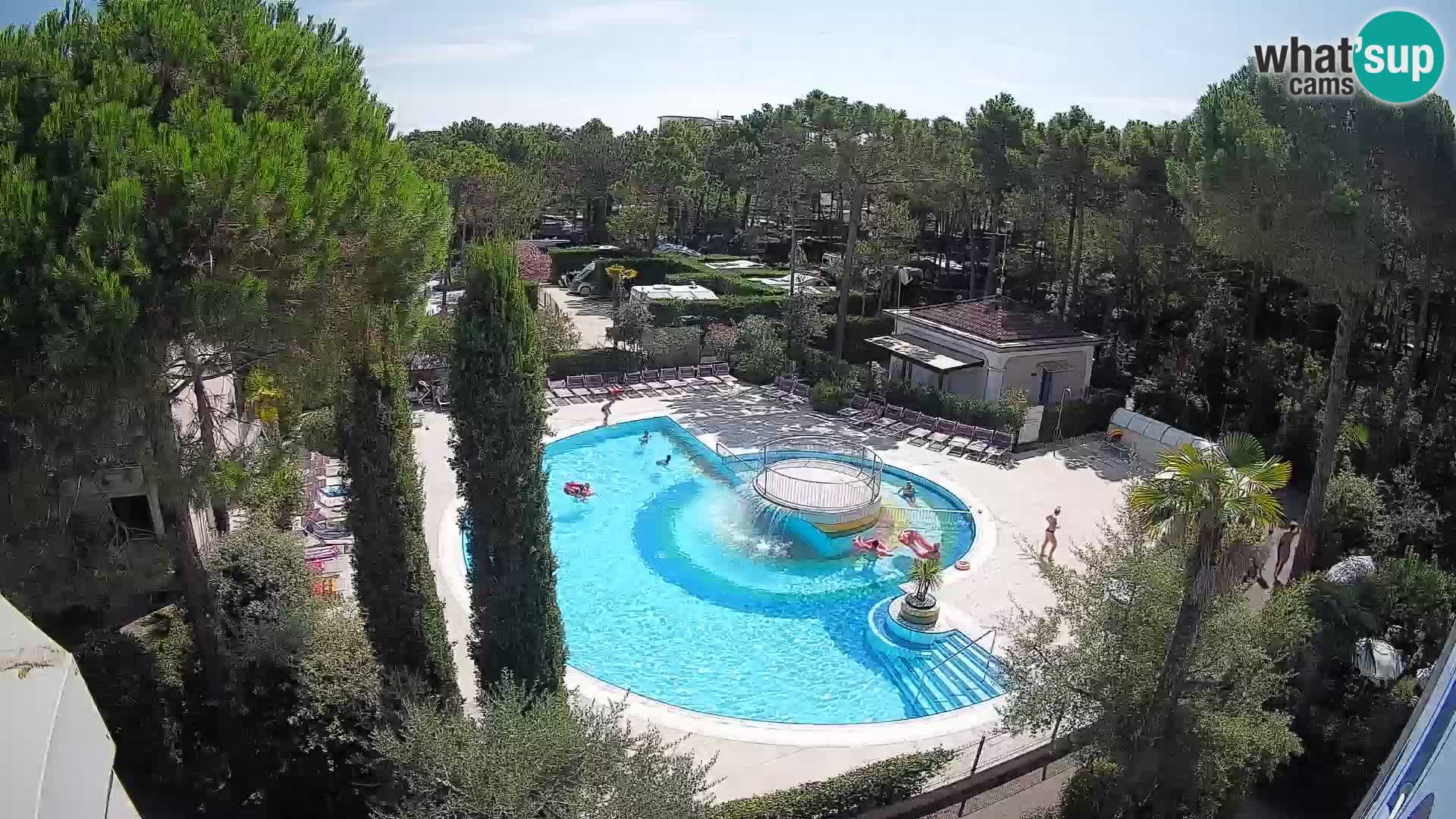 Piscina Villaggio Mare Blu EN VIVO webcam Bibione Pineda – Italia