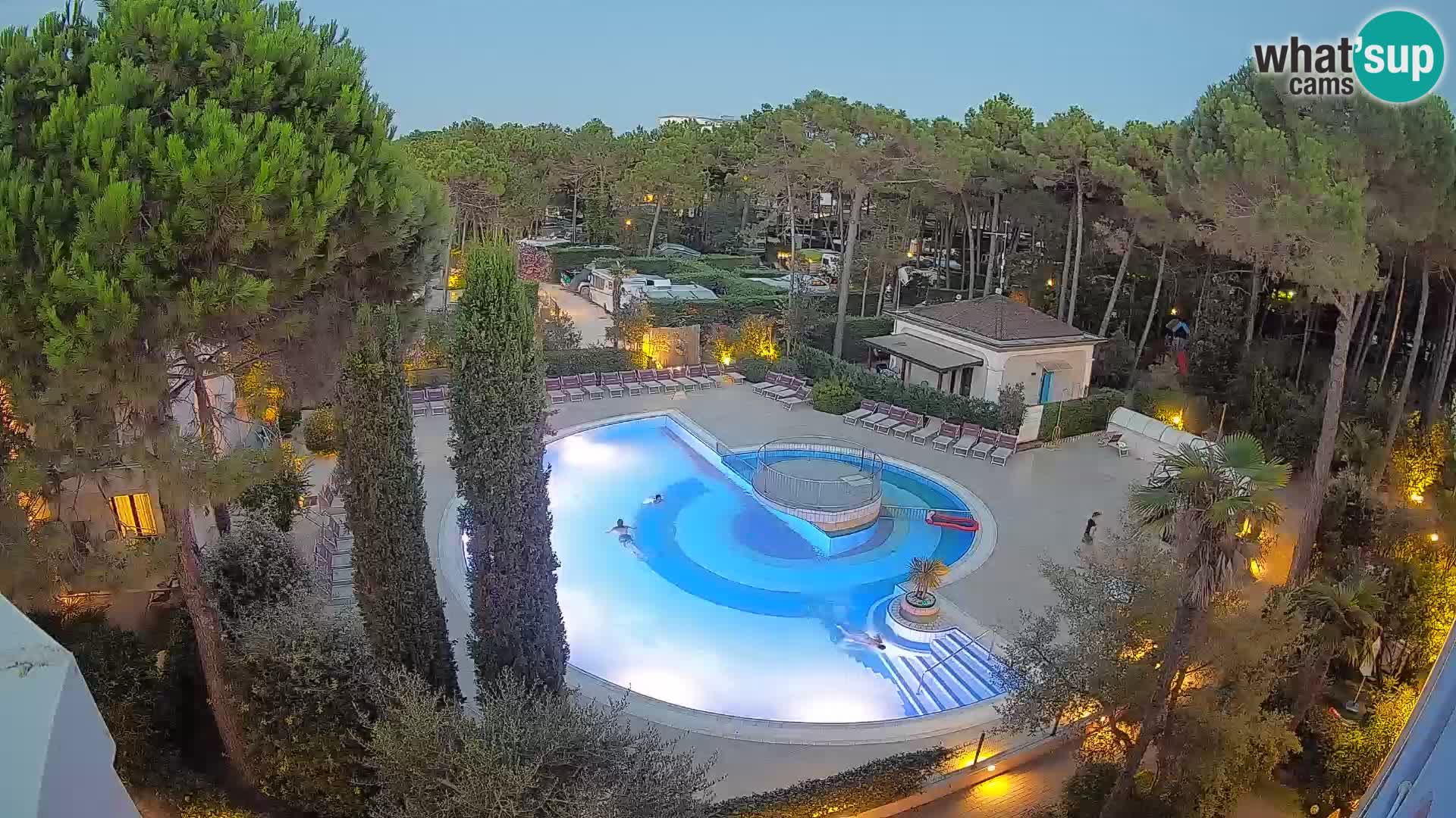 Piscina Villaggio Mare Blu webcam LIVE Bibione Pineda – Italia