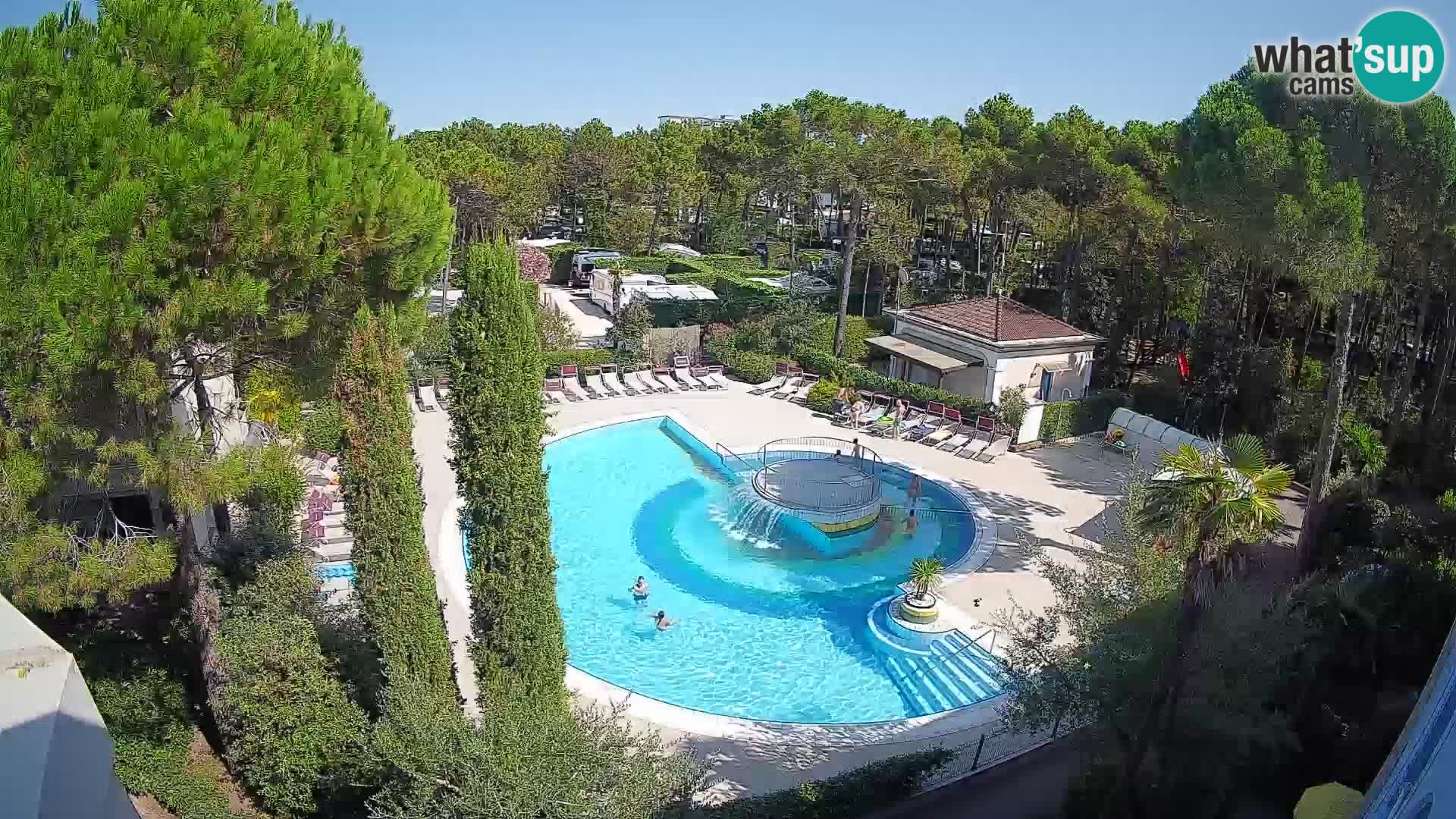 Piscina Villaggio Mare Blu webcam LIVE Bibione Pineda – Italia
