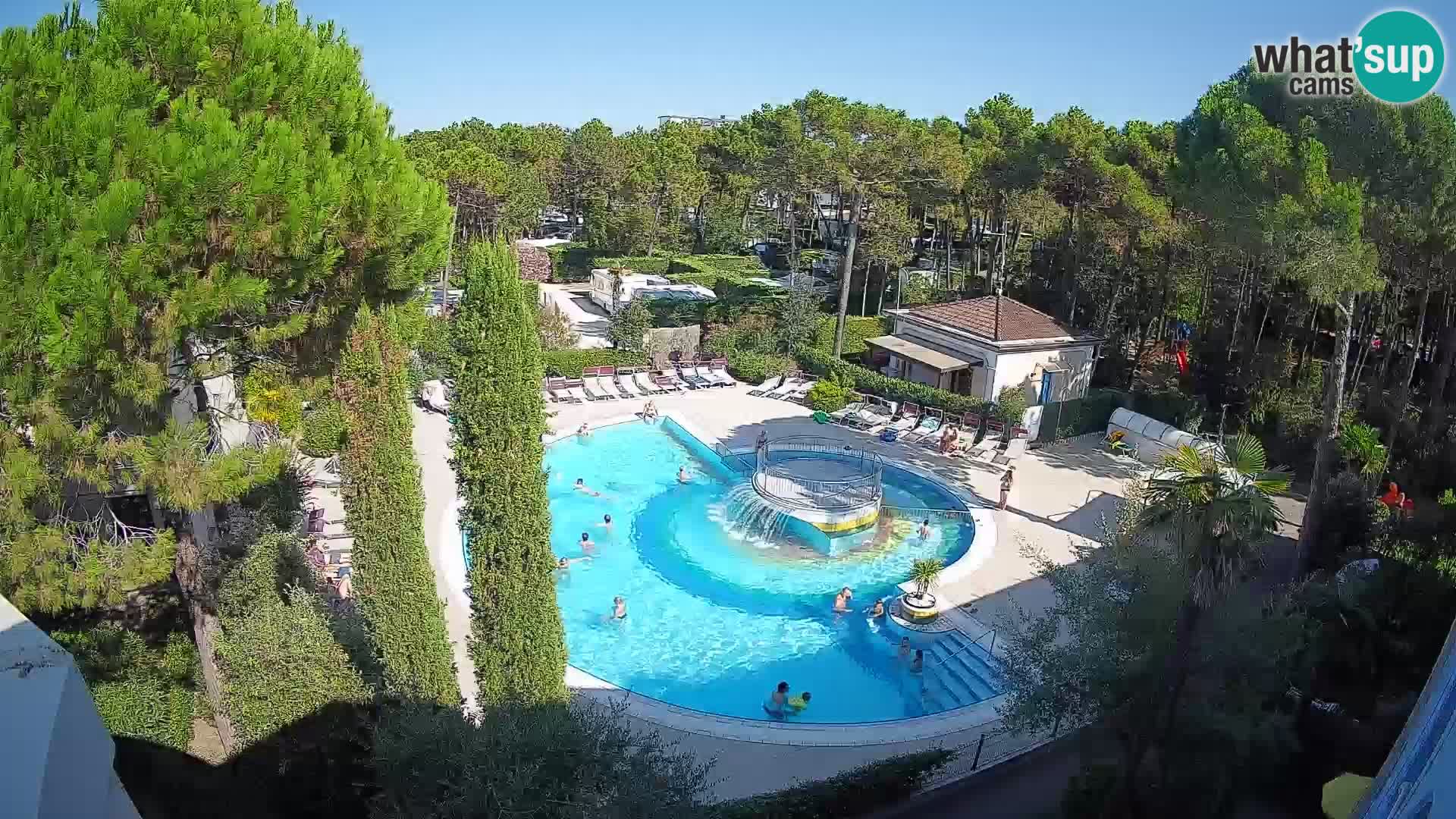 Piscina Villaggio Mare Blu webcam LIVE Bibione Pineda – Italia