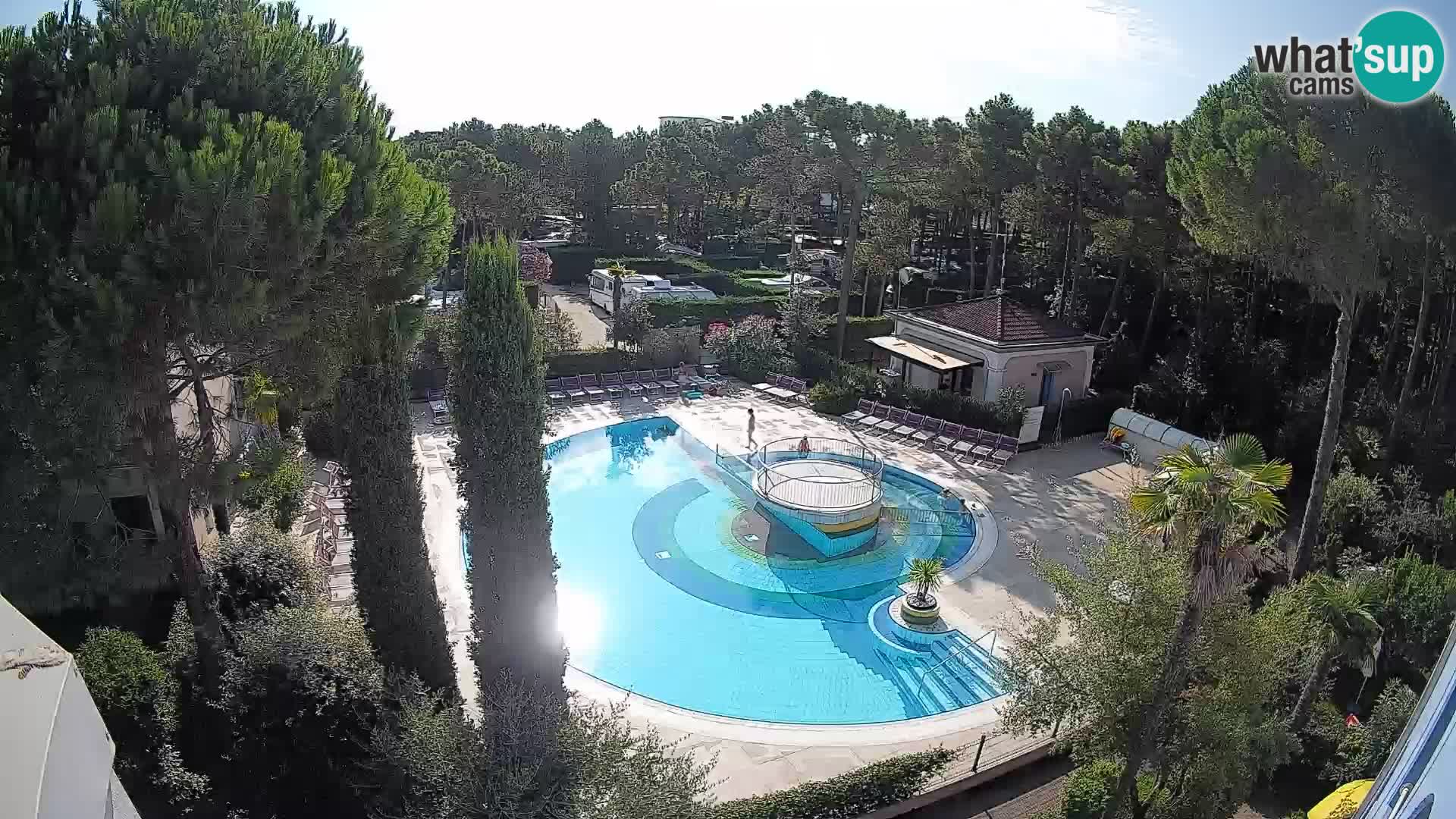 Piscina Villaggio Mare Blu webcam LIVE Bibione Pineda – Italia