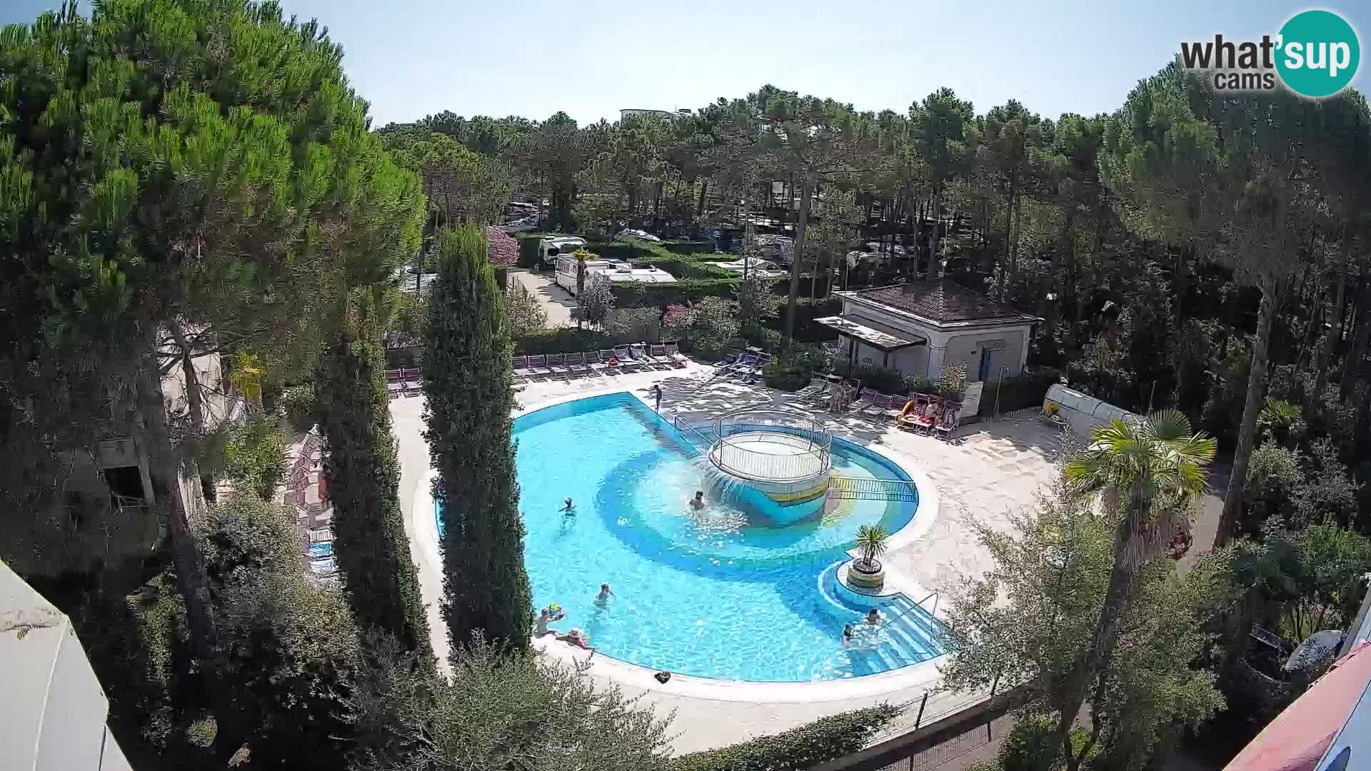 Piscina Villaggio Mare Blu webcam LIVE Bibione Pineda – Italia