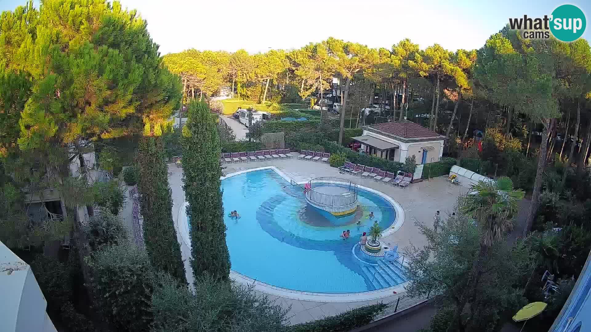 Piscina Villaggio Mare Blu webcam LIVE Bibione Pineda – Italia