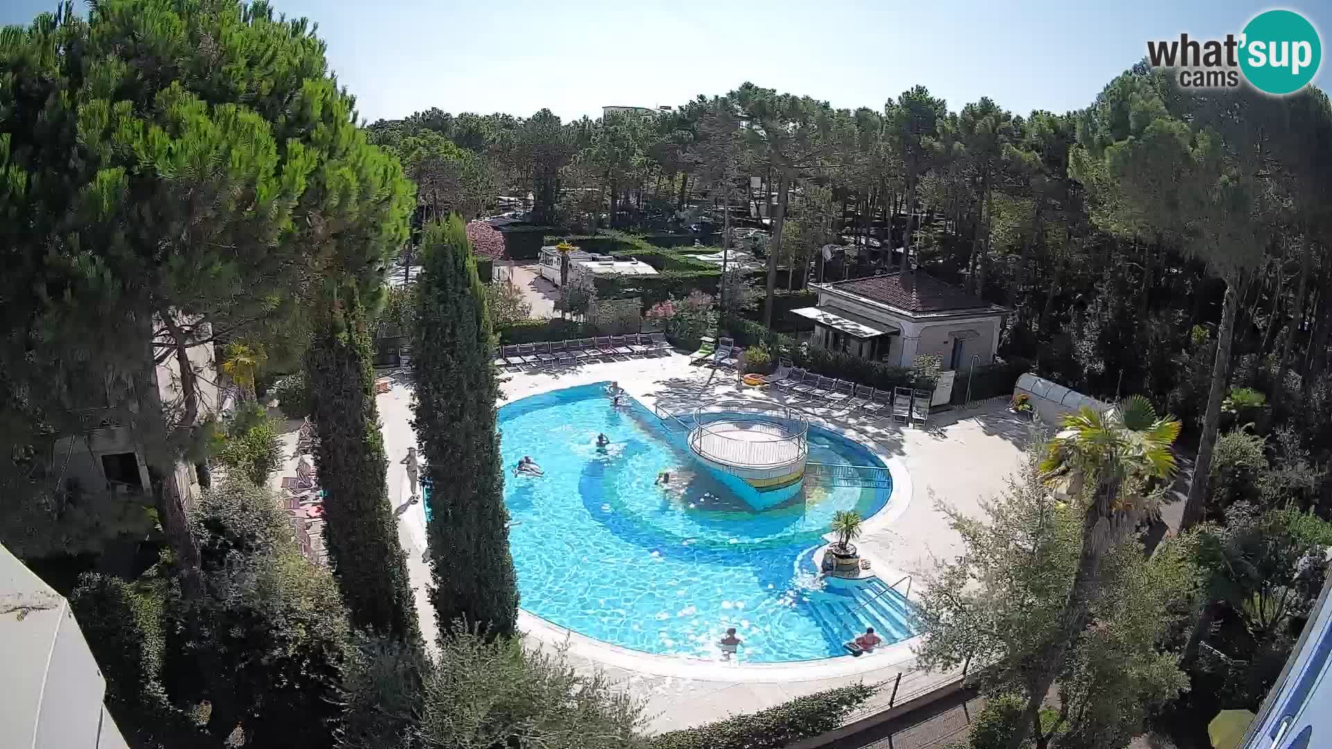 Piscina Villaggio Mare Blu webcam LIVE Bibione Pineda – Italia