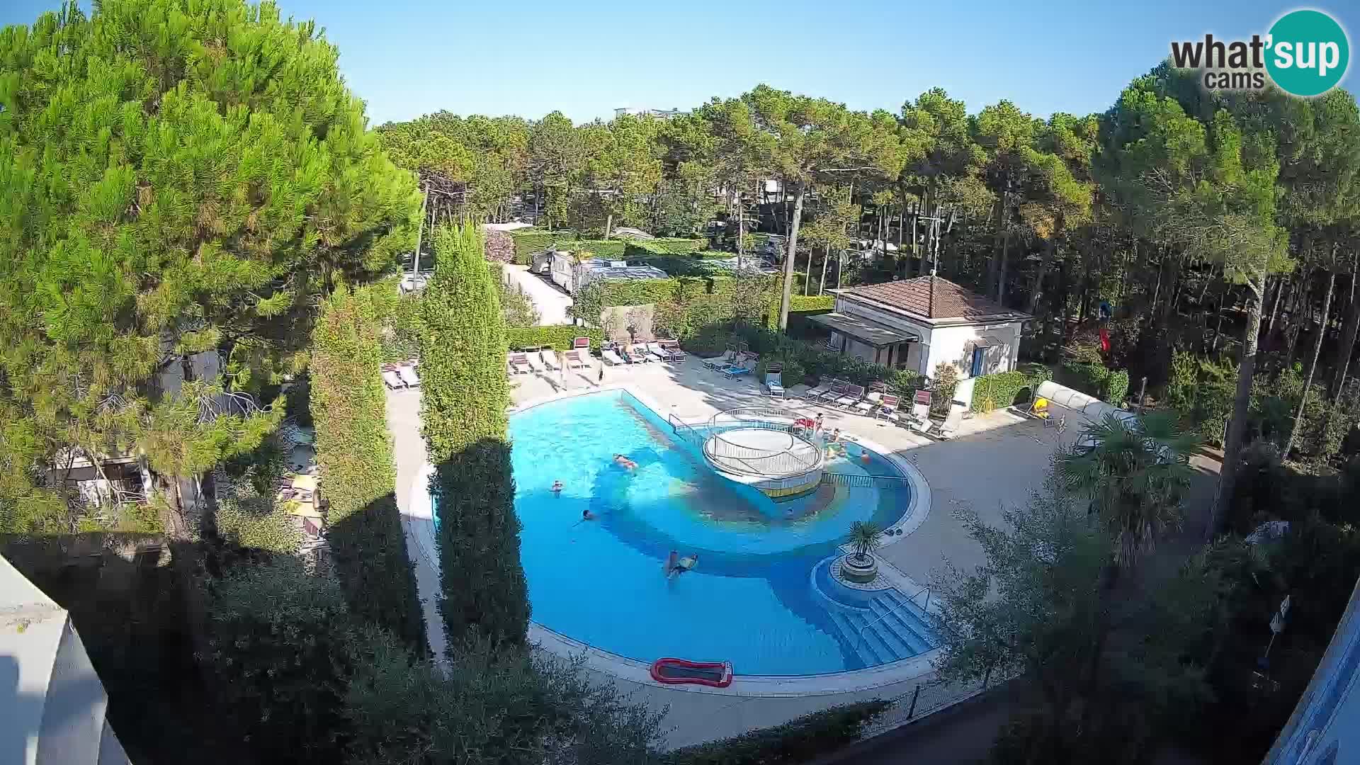 Piscina Villaggio Mare Blu webcam LIVE Bibione Pineda – Italia
