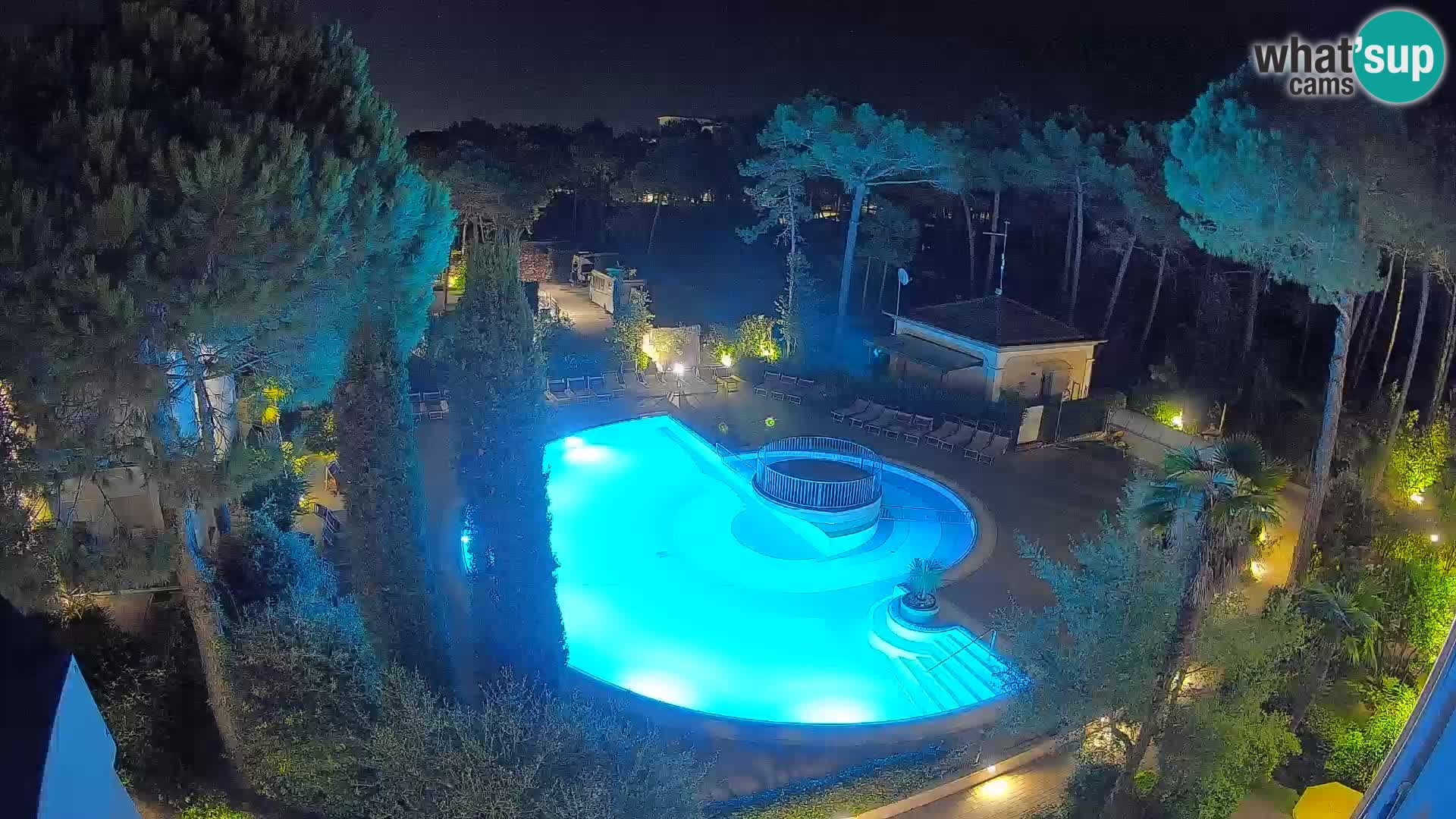 Villaggio Mare Blu bazen Spletna kamera V živo Bibione Pineda – Italija