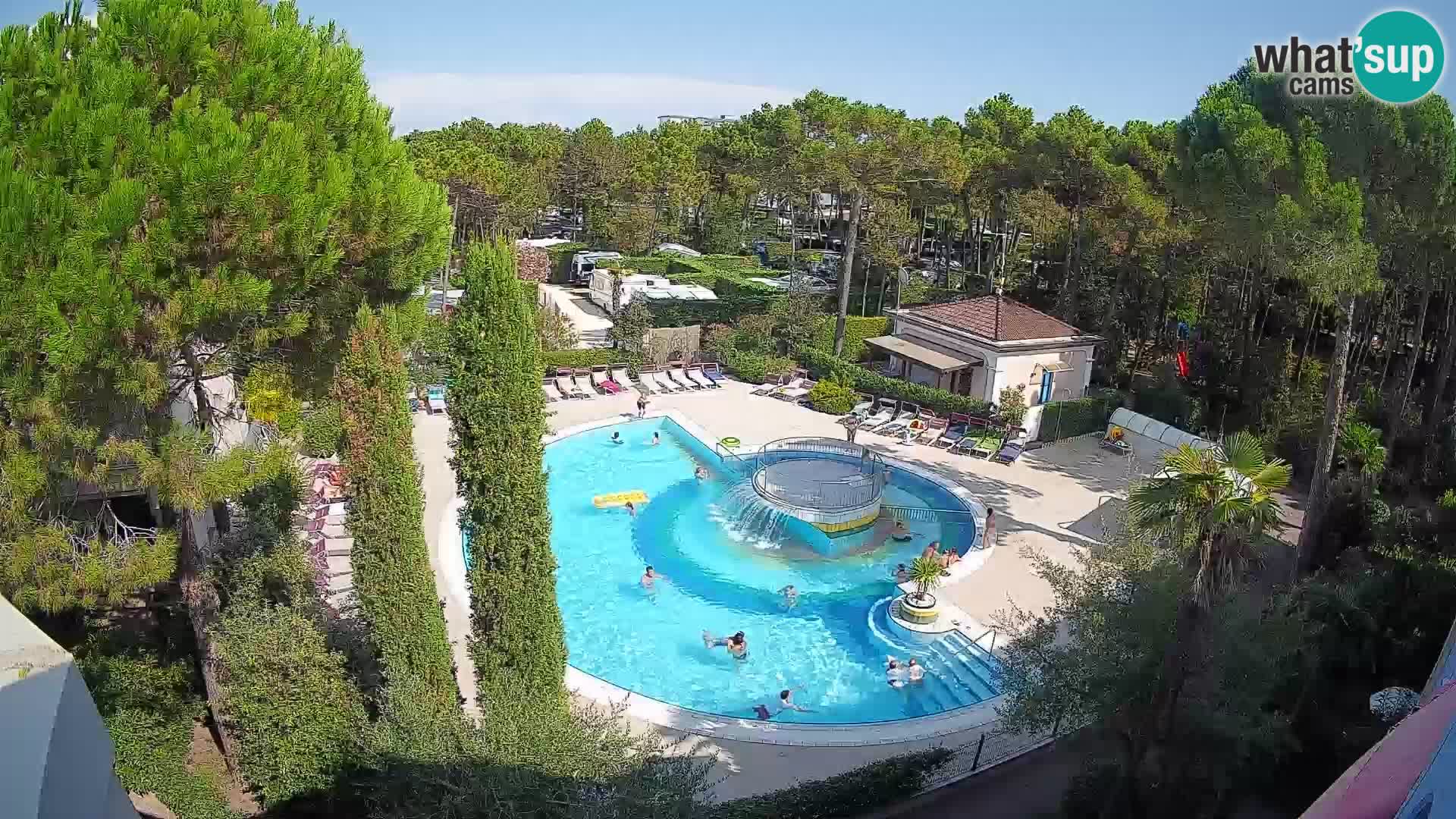 Villaggio Mare Blu piscine LIVE webcam Bibione Pineda – Italie