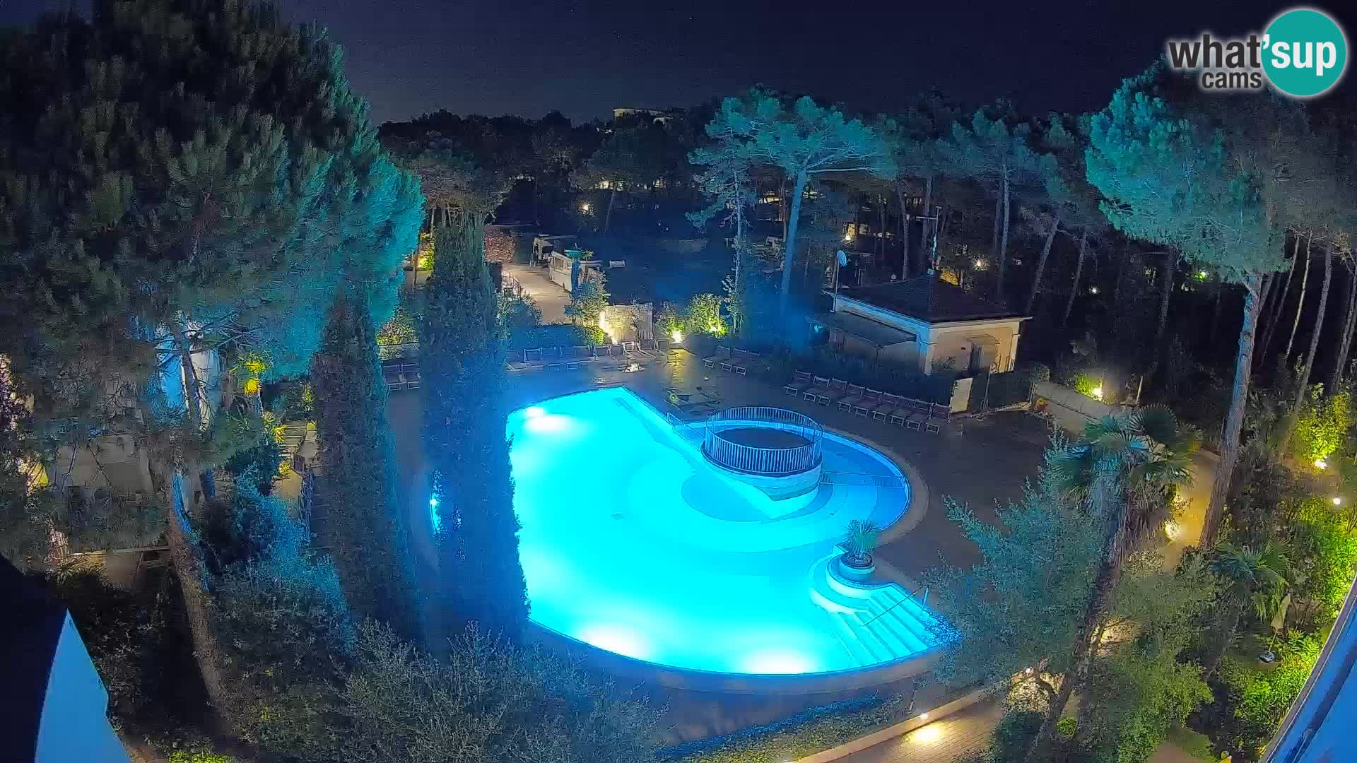 Villaggio Mare Blu bazen Spletna kamera V živo Bibione Pineda – Italija