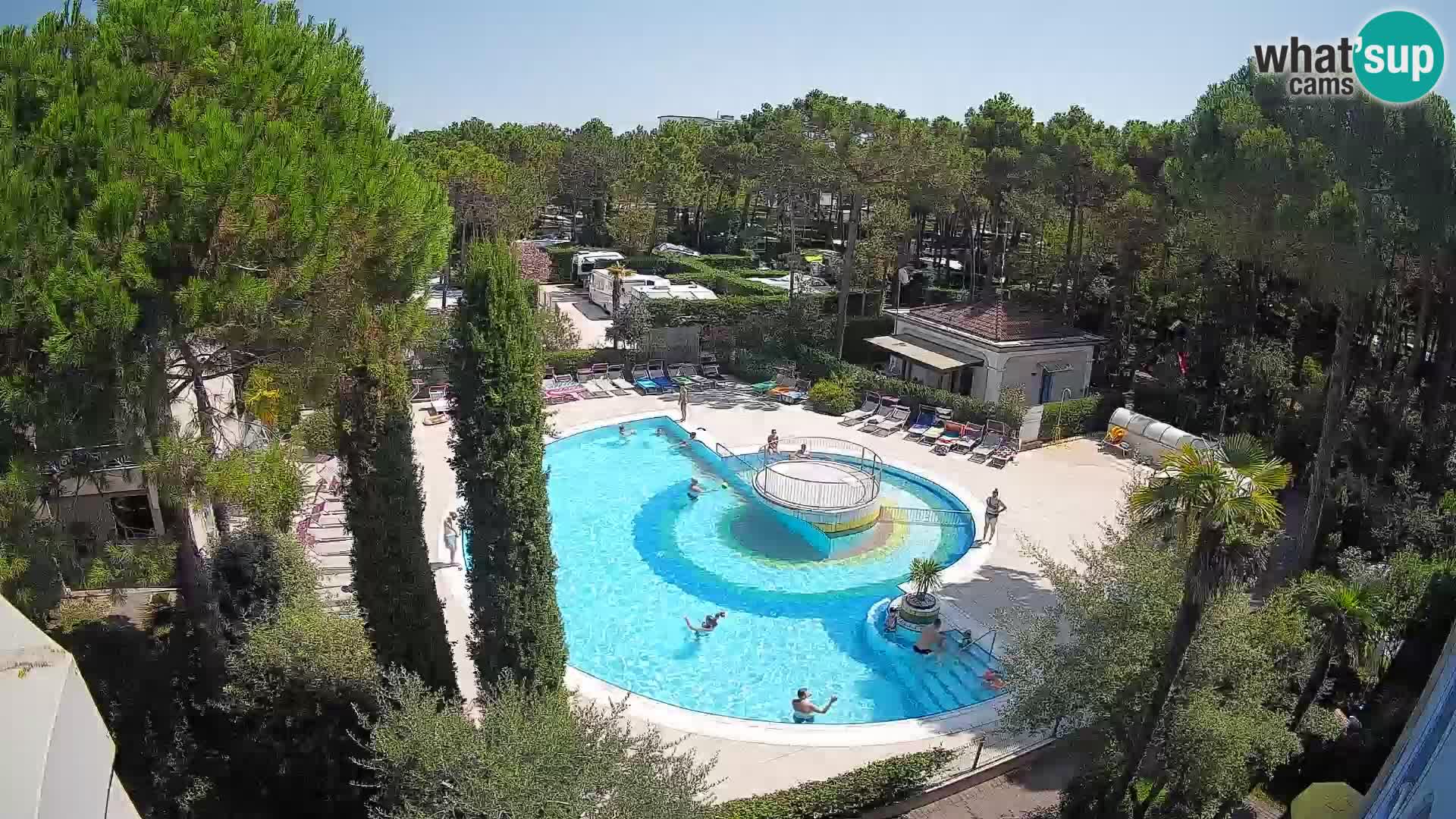 Villaggio Mare Blu piscine LIVE webcam Bibione Pineda – Italie