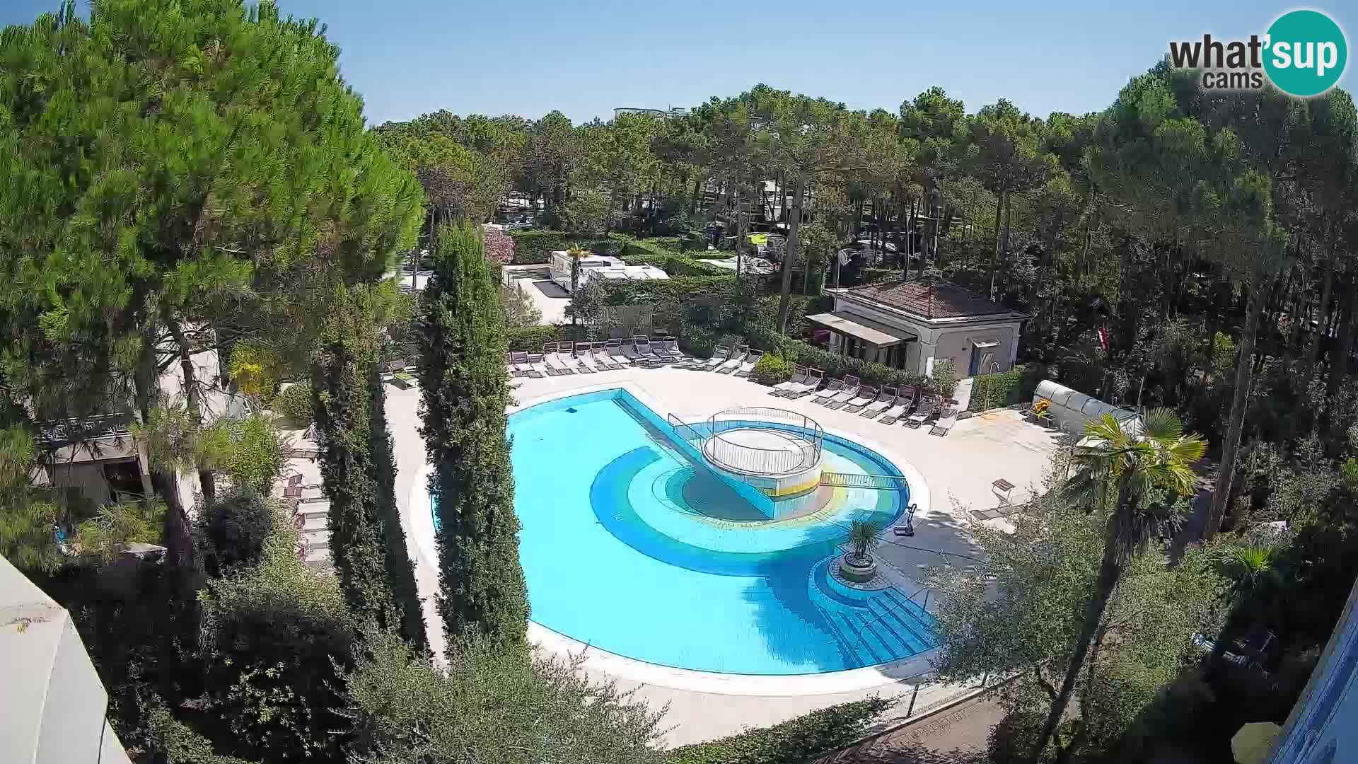 Villaggio Mare Blu piscine LIVE webcam Bibione Pineda – Italie
