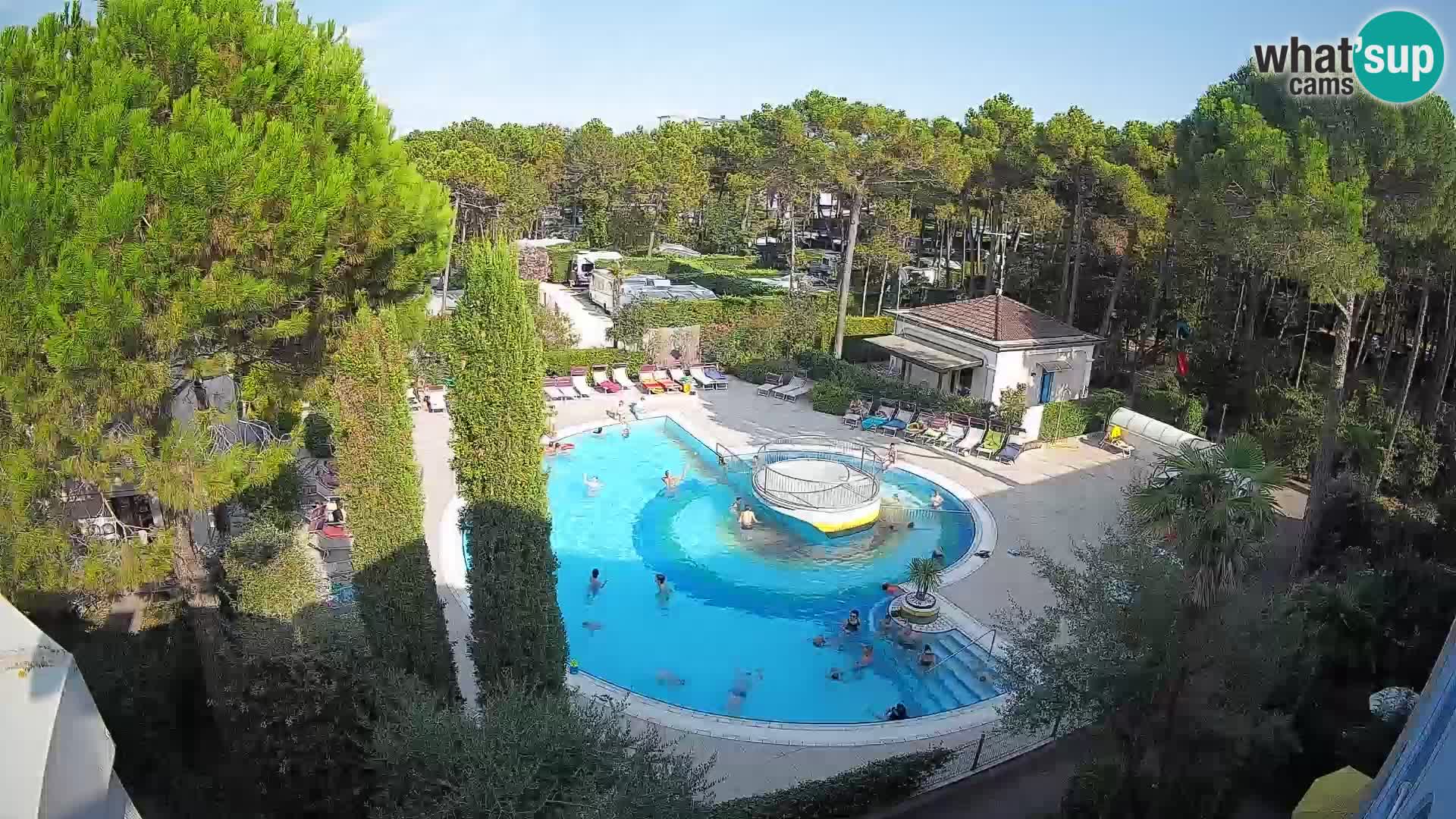Villaggio Mare Blu pool LIVE webcam Bibione Pineda – Italy