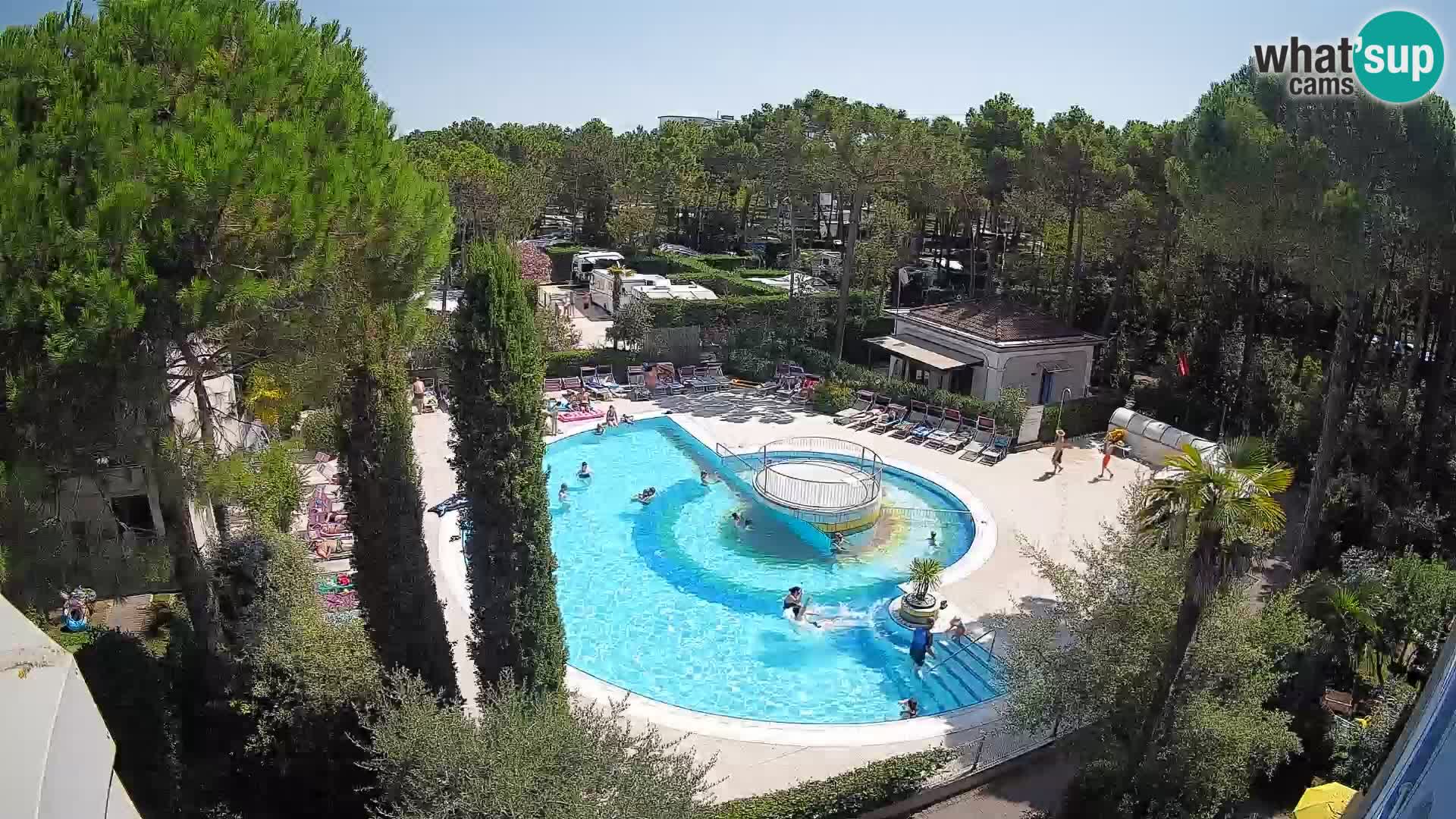 Piscina Villaggio Mare Blu EN VIVO webcam Bibione Pineda – Italia